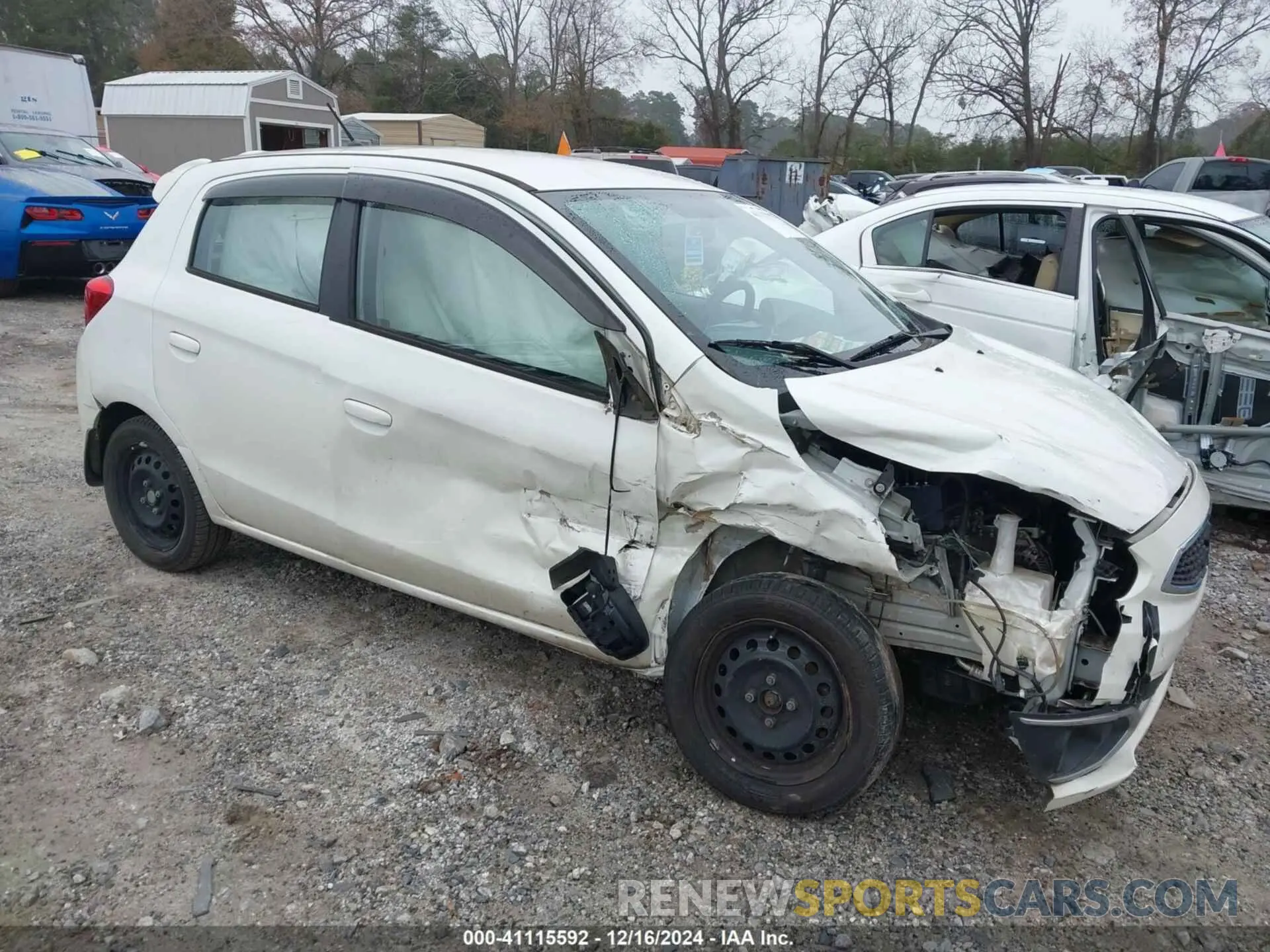 1 Photograph of a damaged car ML32A3HJXLH006451 MITSUBISHI MIRAGE 2020