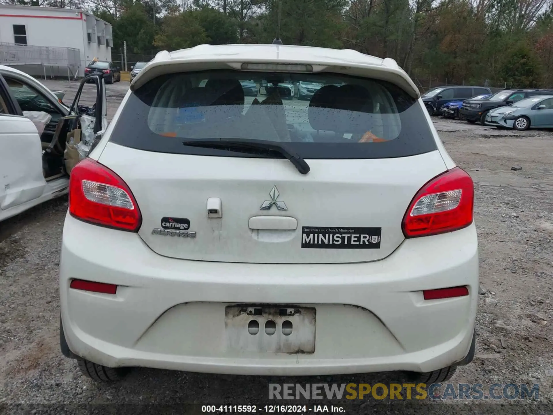 16 Photograph of a damaged car ML32A3HJXLH006451 MITSUBISHI MIRAGE 2020