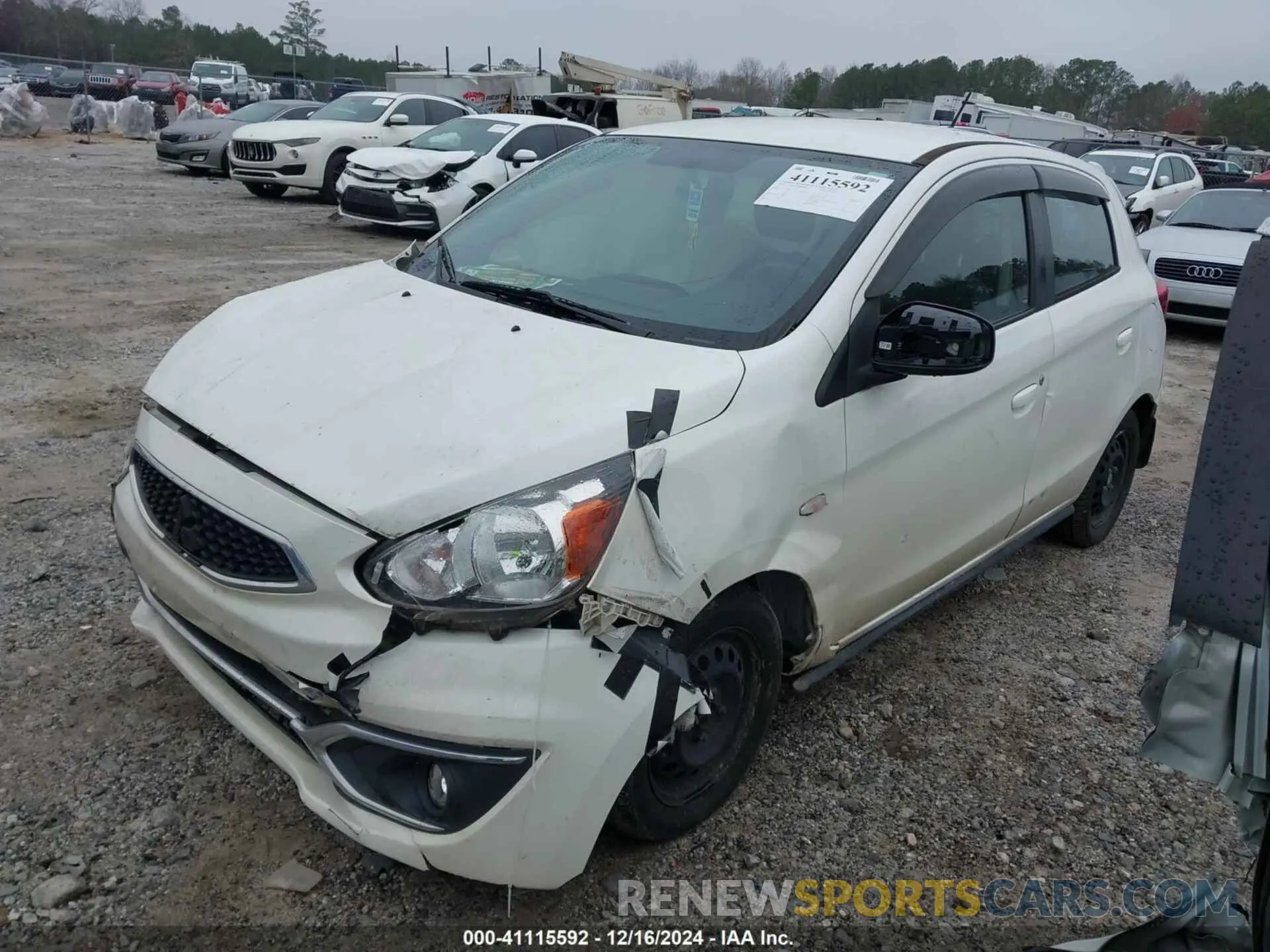 2 Photograph of a damaged car ML32A3HJXLH006451 MITSUBISHI MIRAGE 2020