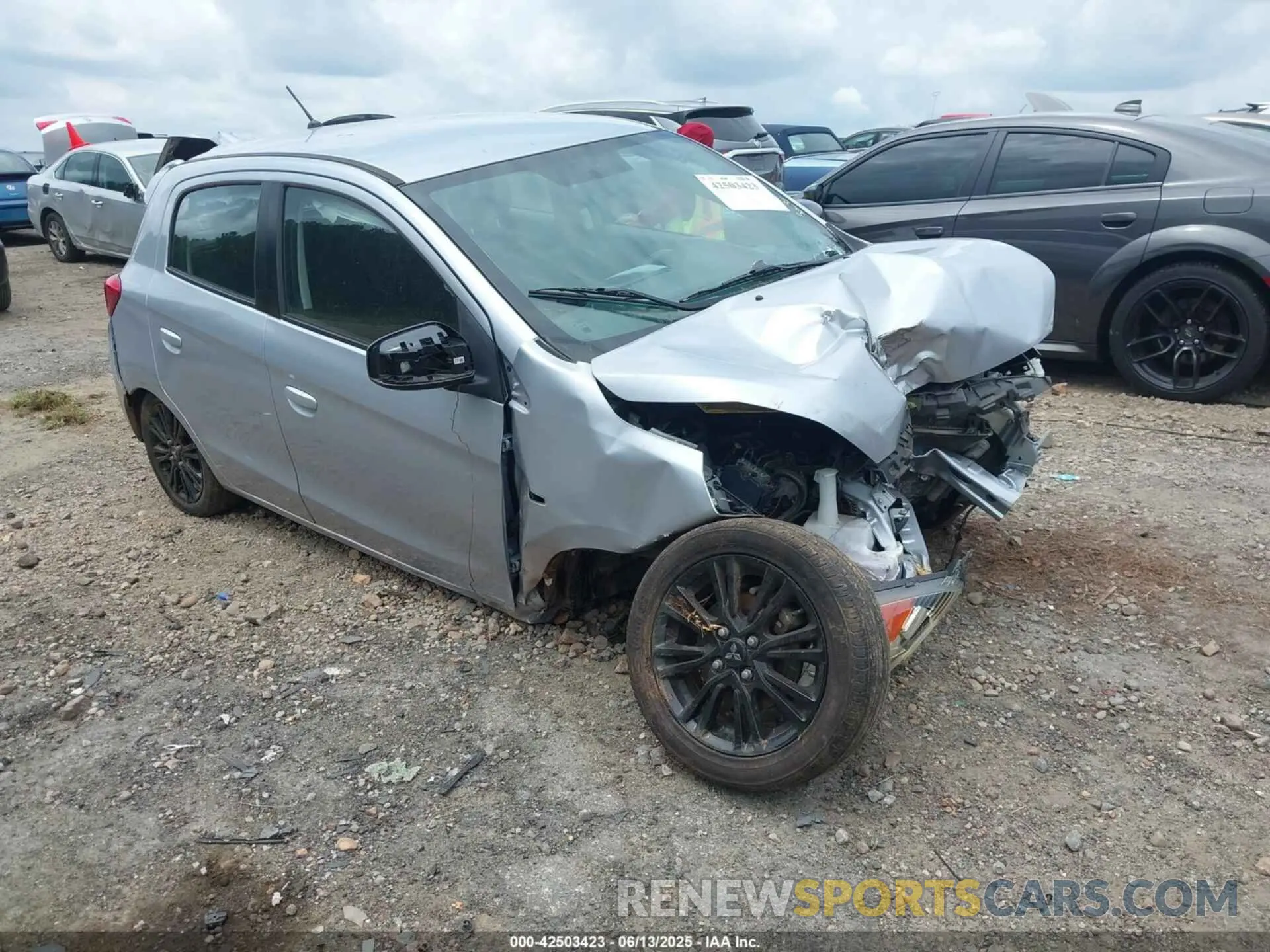 1 Photograph of a damaged car ML32A5HJ1LH008309 MITSUBISHI MIRAGE 2020