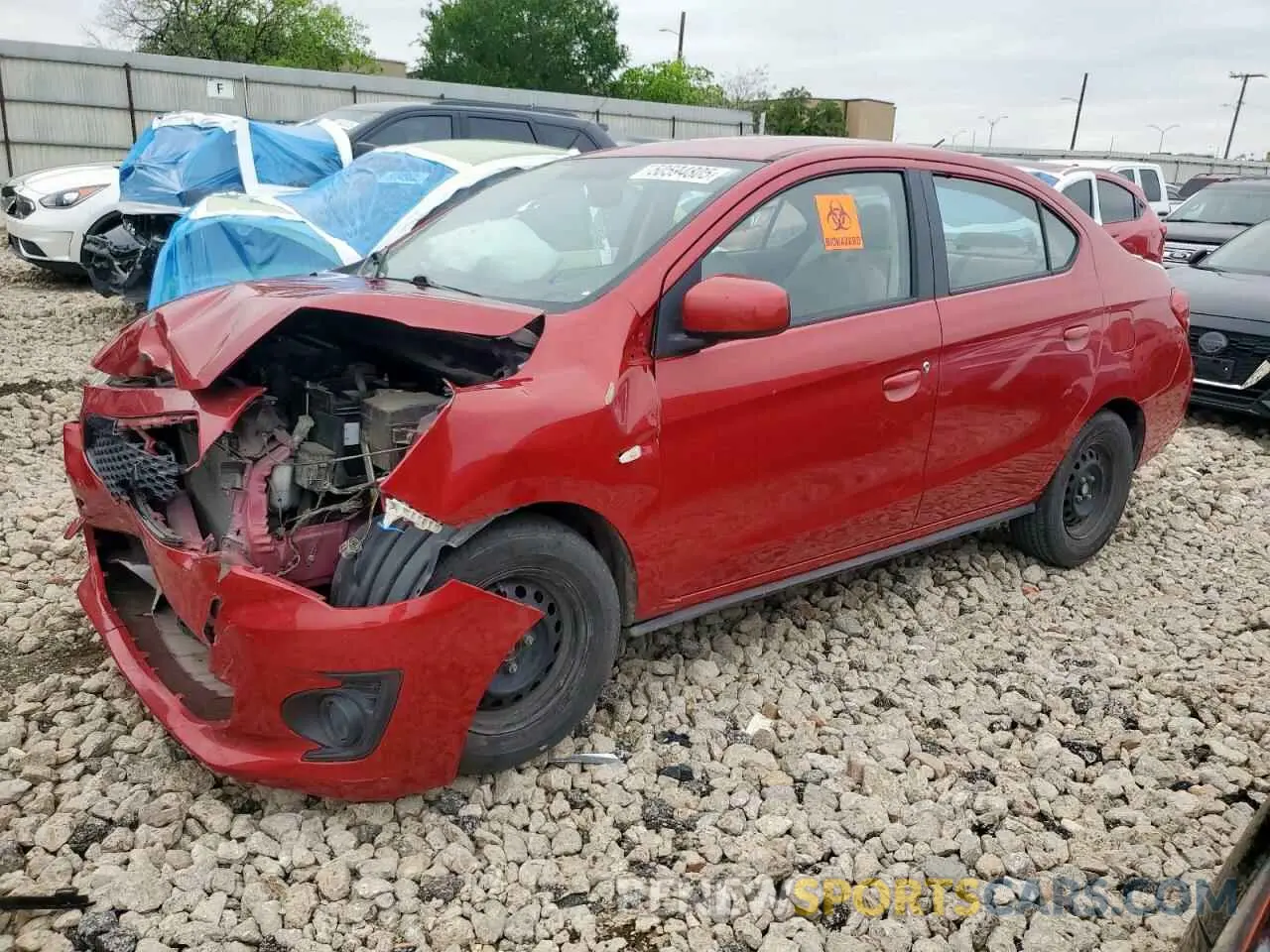 1 Фотография поврежденного автомобиля ML32F3FJ0LHF05752 MITSUBISHI MIRAGE 2020