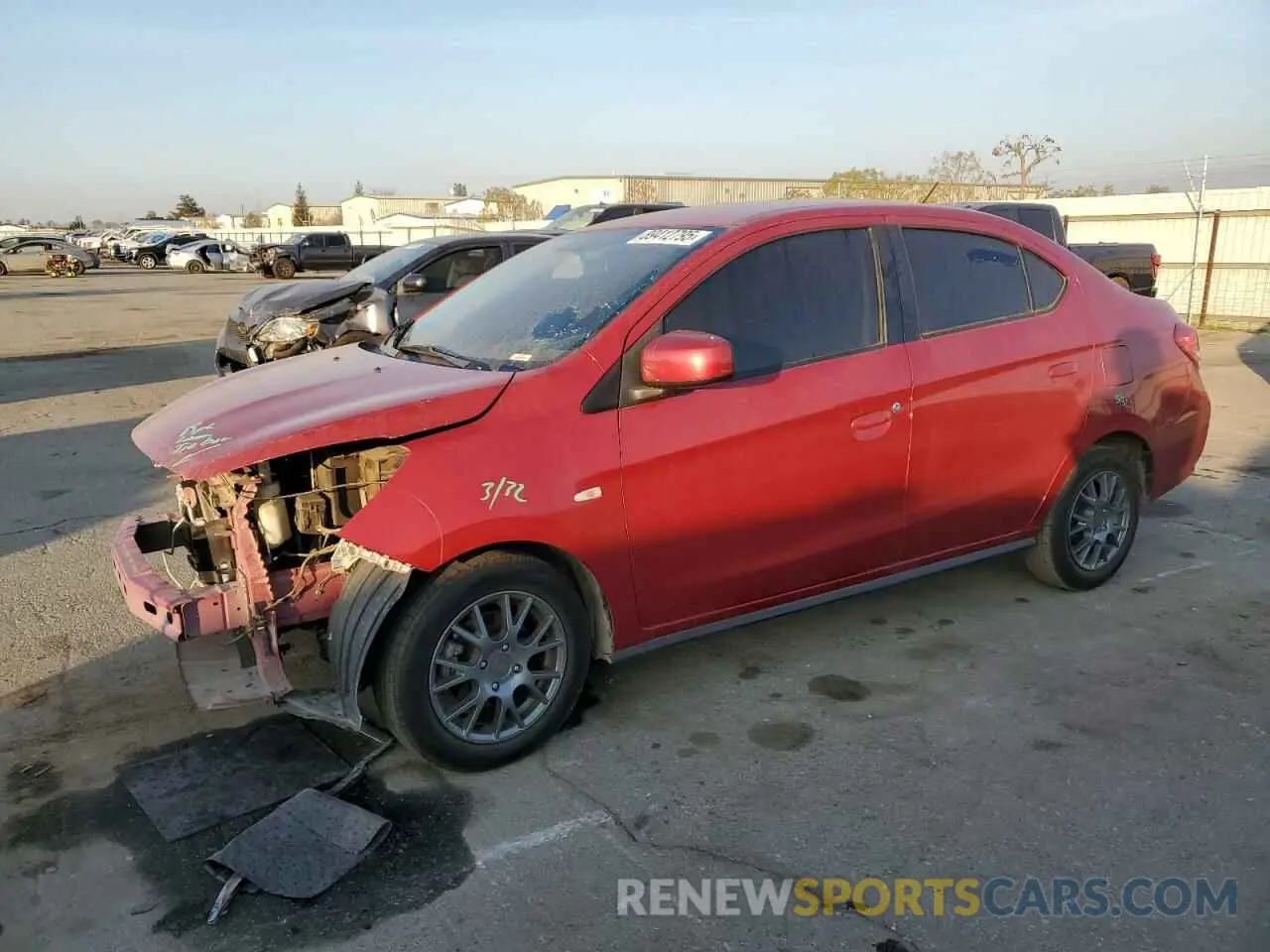 1 Photograph of a damaged car ML32F3FJ1LHF09907 MITSUBISHI MIRAGE 2020
