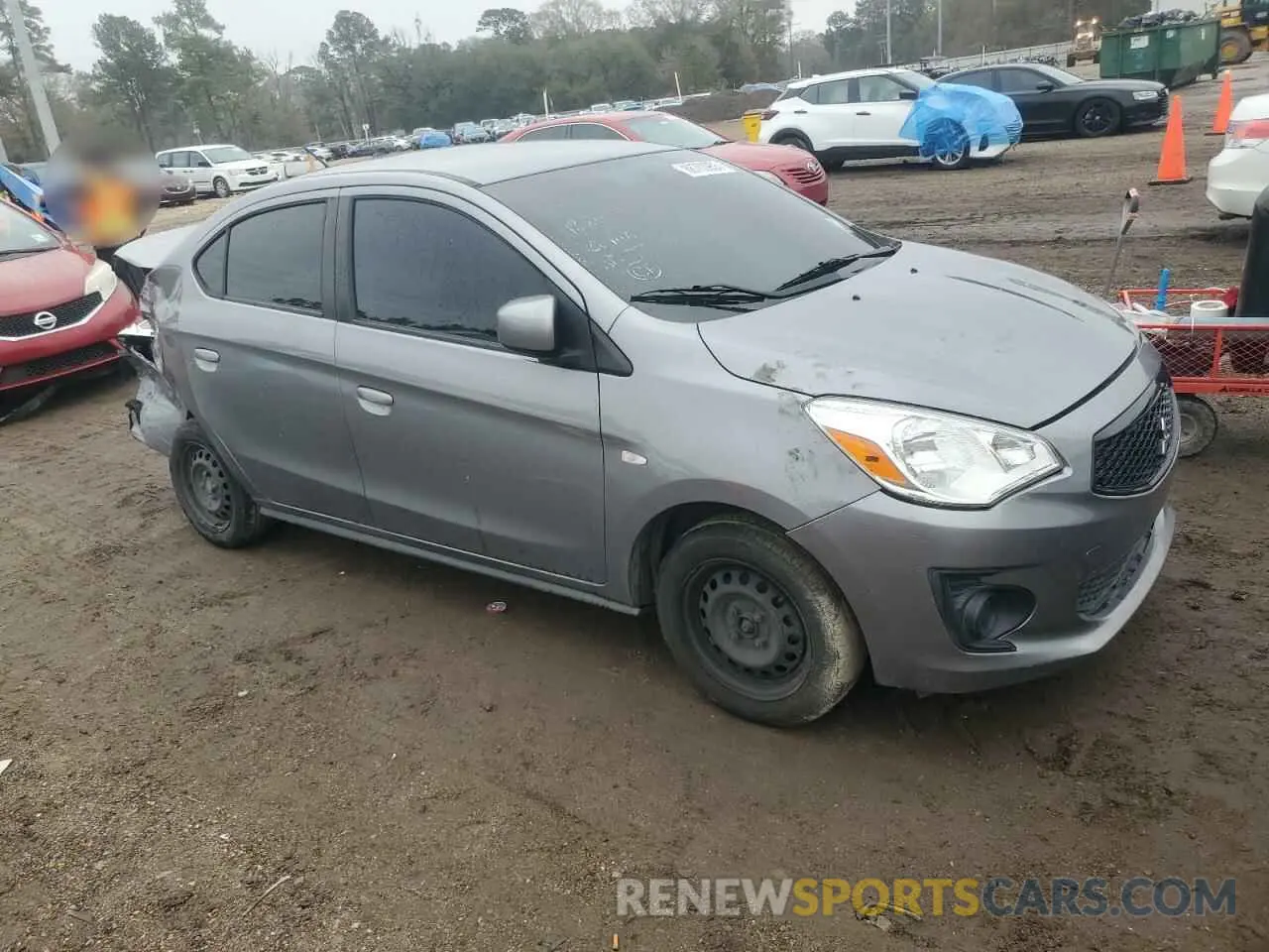 4 Photograph of a damaged car ML32F3FJ4LHF07794 MITSUBISHI MIRAGE 2020