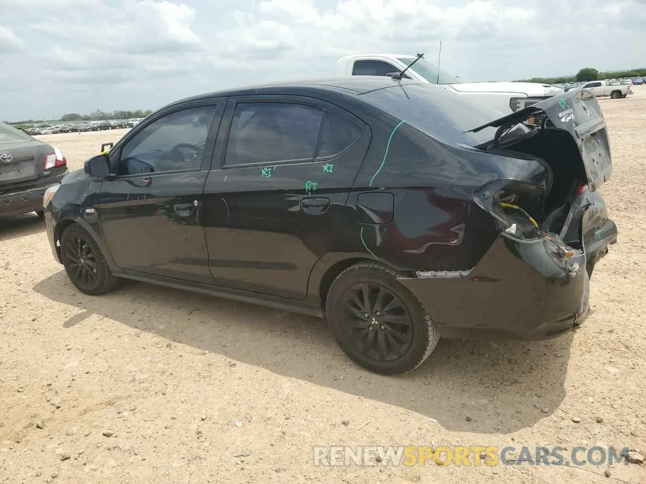 2 Photograph of a damaged car ML32F4FJ3LHF09283 MITSUBISHI MIRAGE 2020