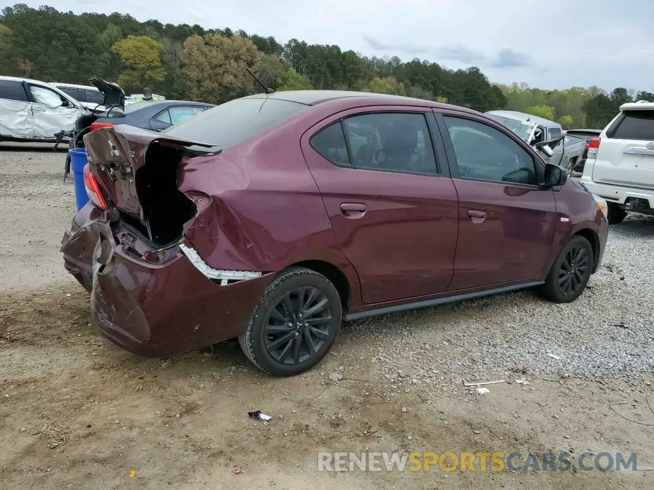 3 Фотография поврежденного автомобиля ML32F4FJ9LHF06890 MITSUBISHI MIRAGE 2020