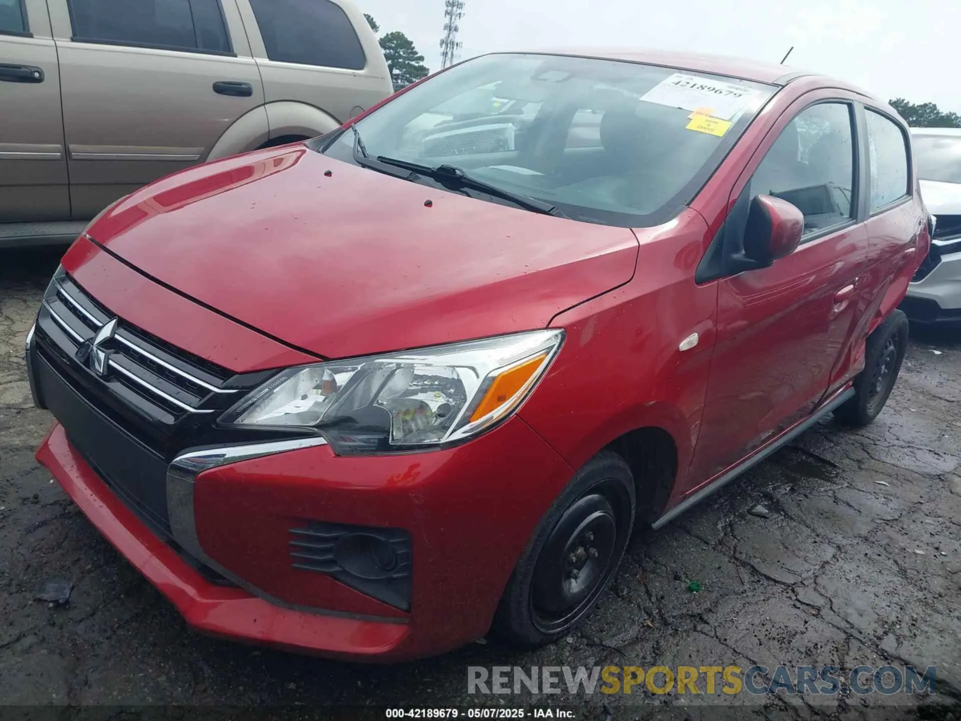 2 Photograph of a damaged car ML32AUHJ1MH009083 MITSUBISHI MIRAGE 2021