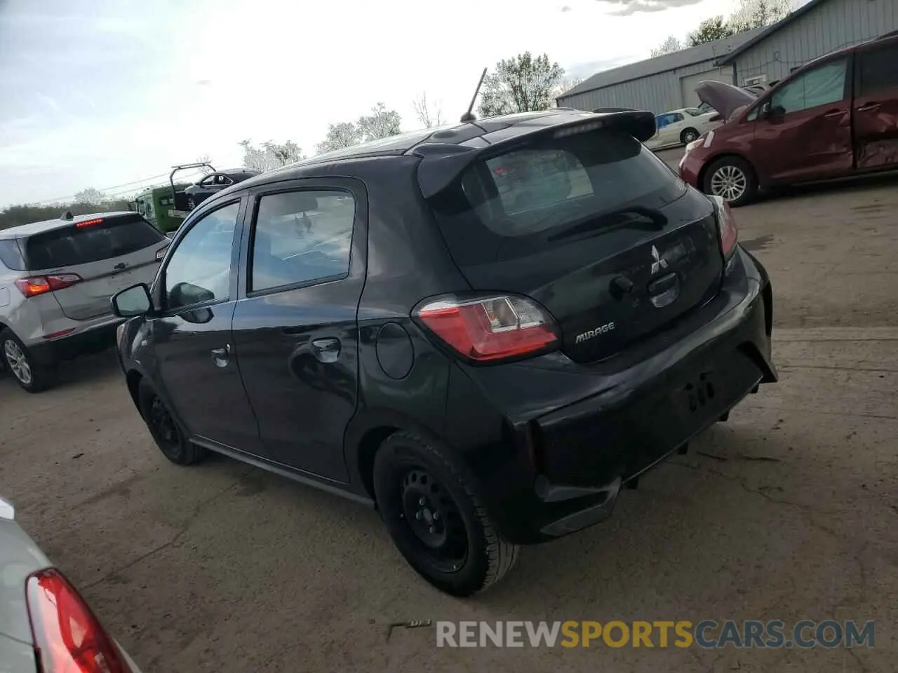 2 Фотография поврежденного автомобиля ML32AUHJ3MH001745 MITSUBISHI MIRAGE 2021
