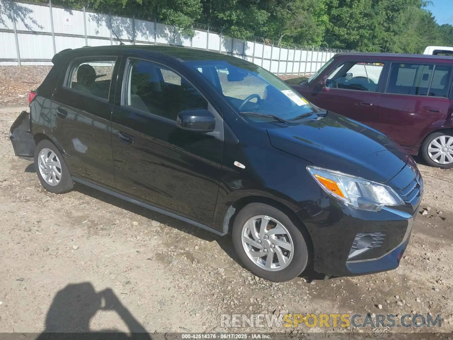 1 Photograph of a damaged car ML32AUHJ3MH004323 MITSUBISHI MIRAGE 2021