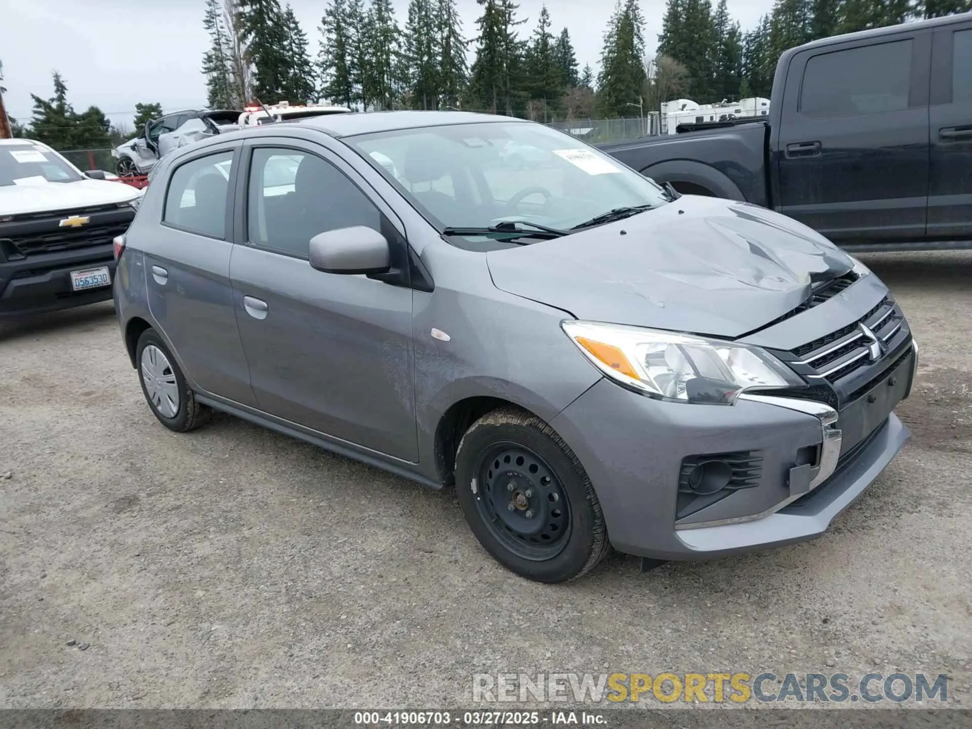 1 Photograph of a damaged car ML32AUHJ3MH013961 MITSUBISHI MIRAGE 2021