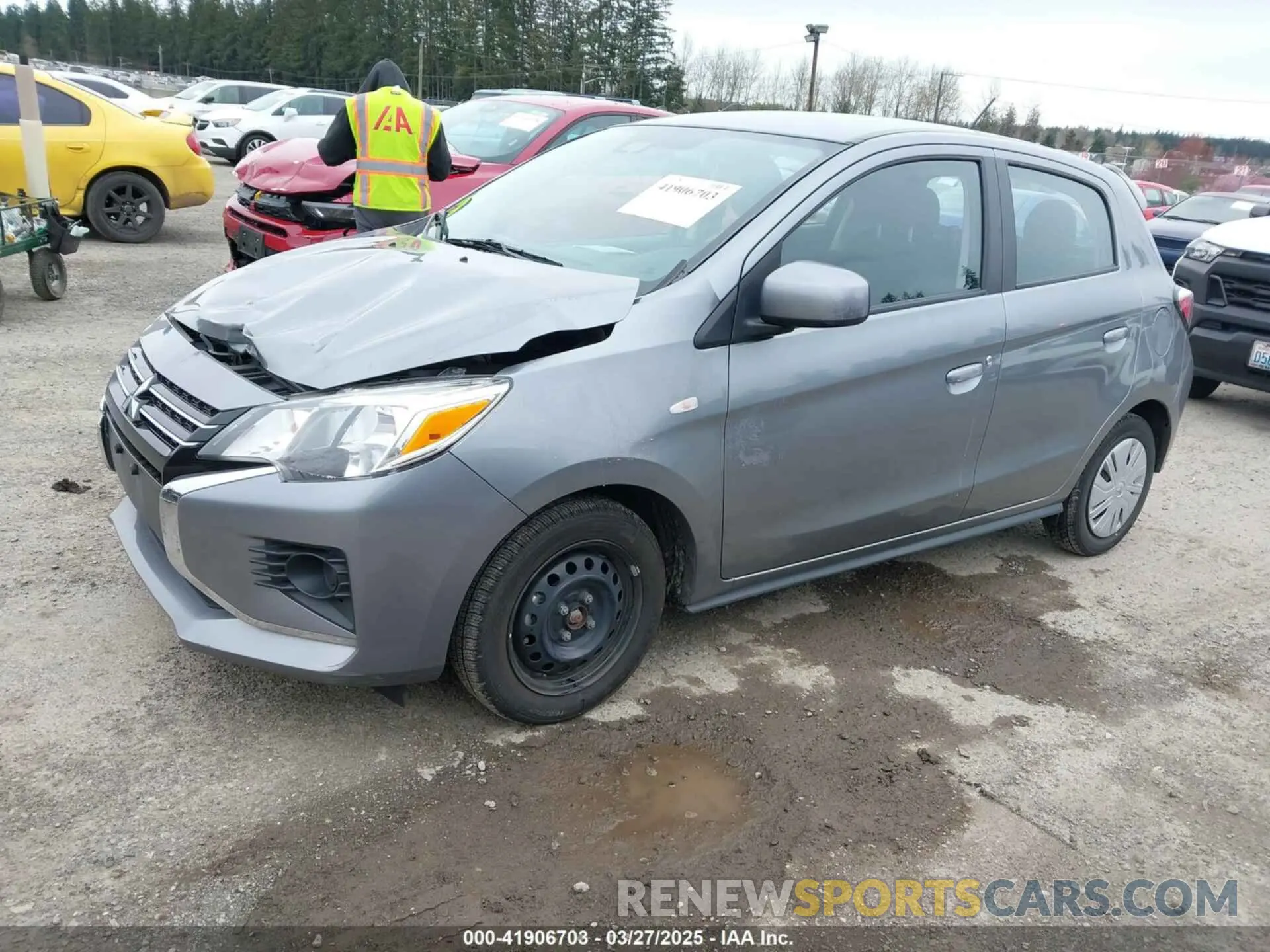 2 Photograph of a damaged car ML32AUHJ3MH013961 MITSUBISHI MIRAGE 2021