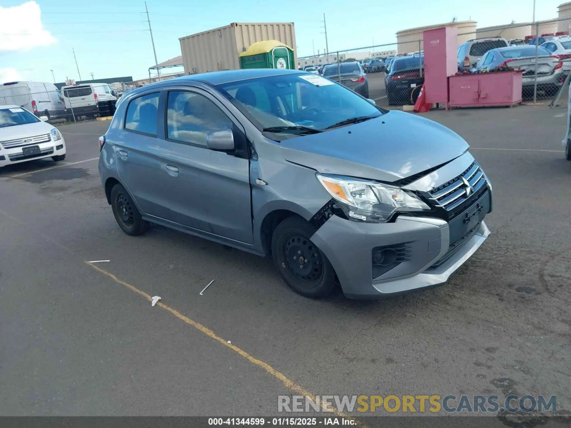 1 Фотография поврежденного автомобиля ML32AUHJ4MH007442 MITSUBISHI MIRAGE 2021