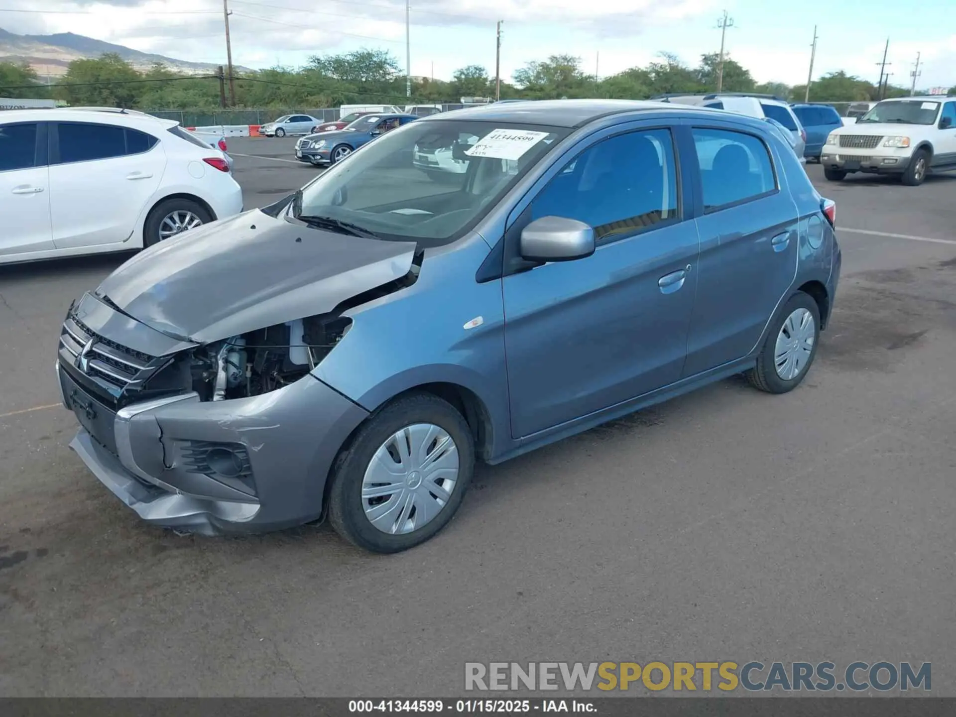 2 Фотография поврежденного автомобиля ML32AUHJ4MH007442 MITSUBISHI MIRAGE 2021