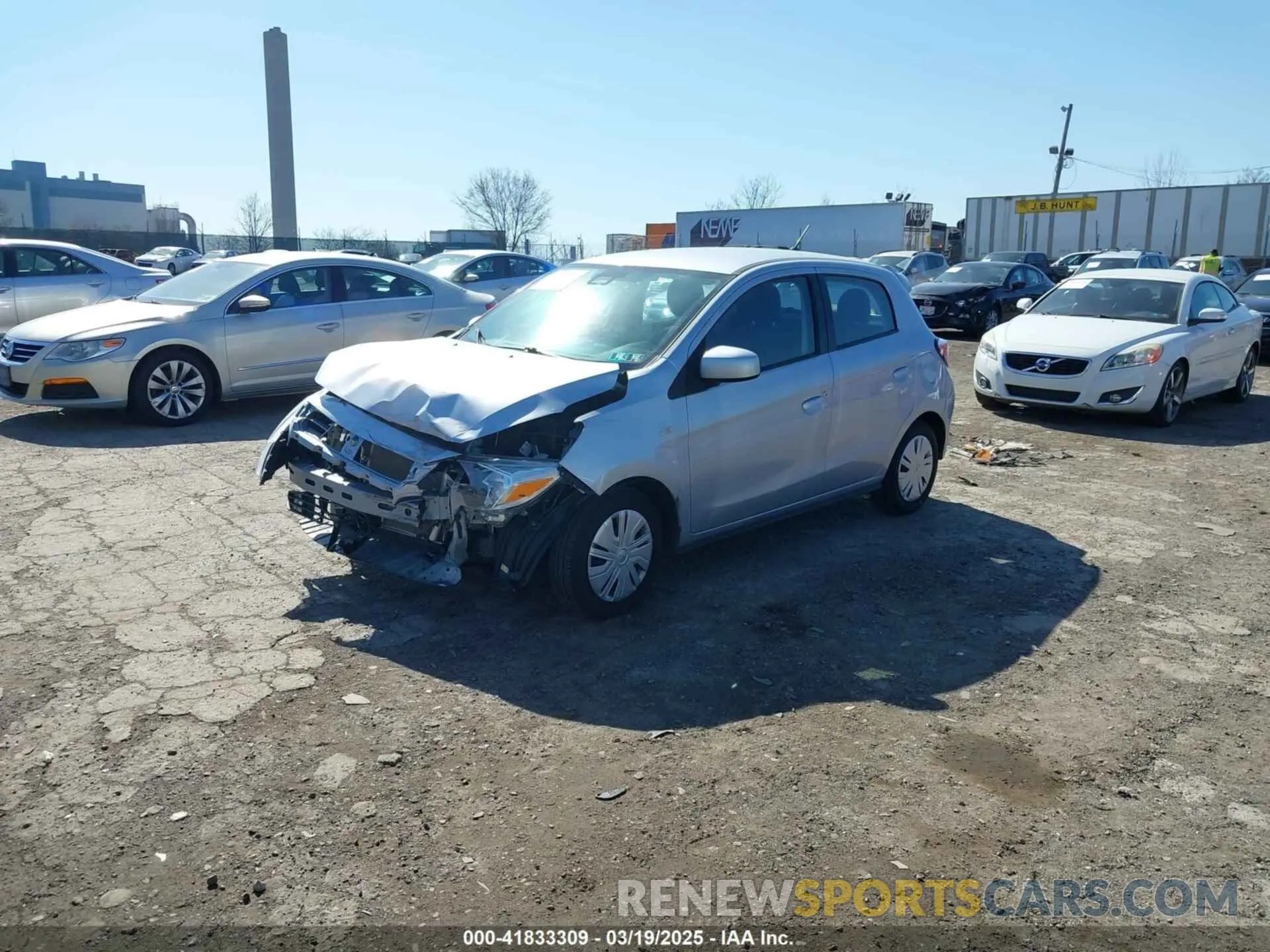 2 Фотография поврежденного автомобиля ML32AUHJ4MH008249 MITSUBISHI MIRAGE 2021