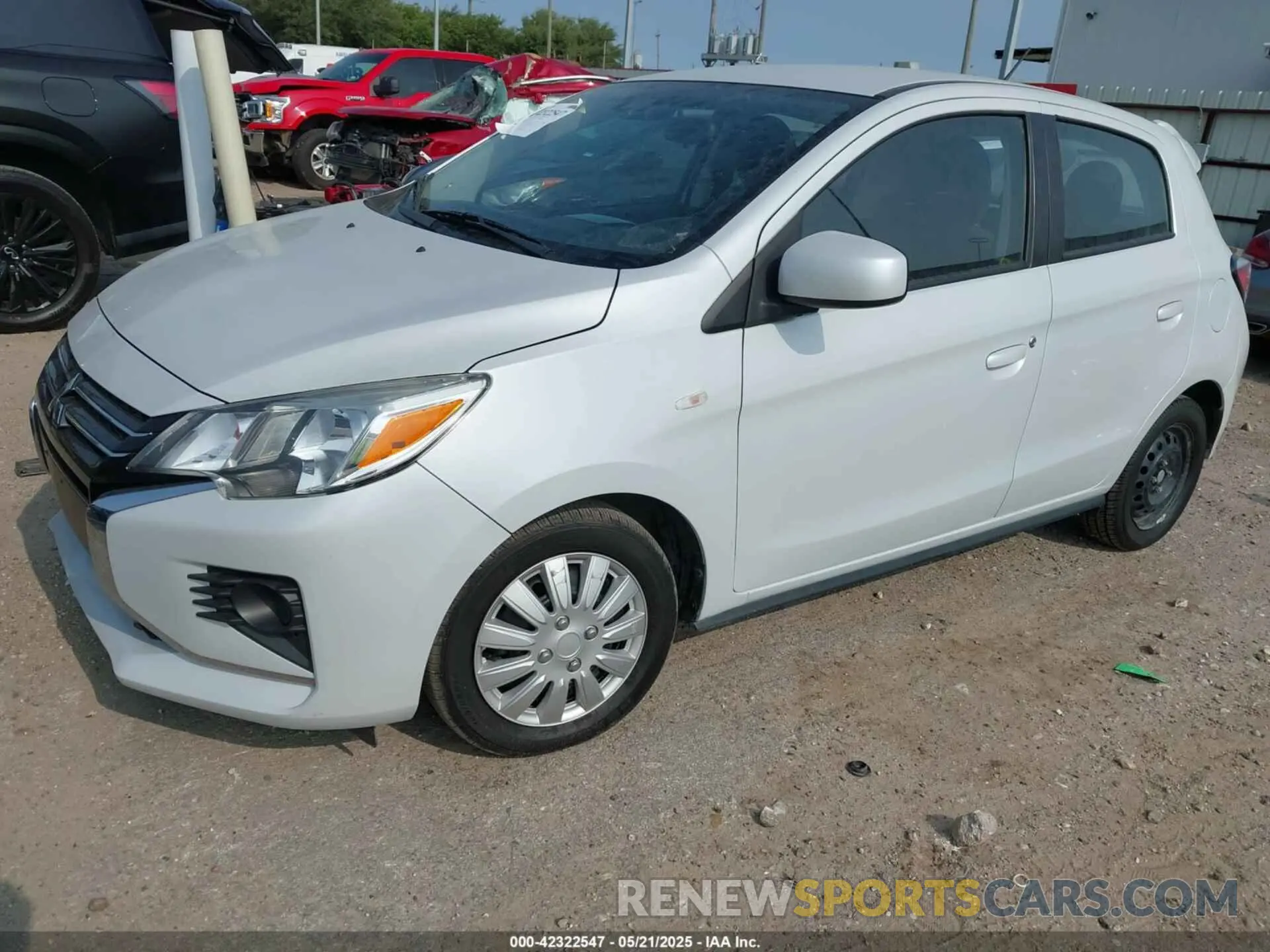 2 Фотография поврежденного автомобиля ML32AUHJ5MH007708 MITSUBISHI MIRAGE 2021