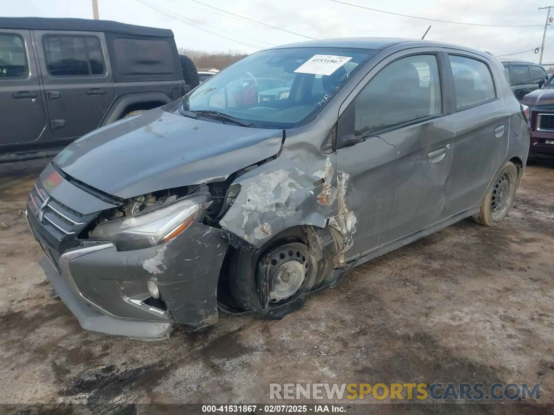 2 Фотография поврежденного автомобиля ML32AUHJ6MH004090 MITSUBISHI MIRAGE 2021