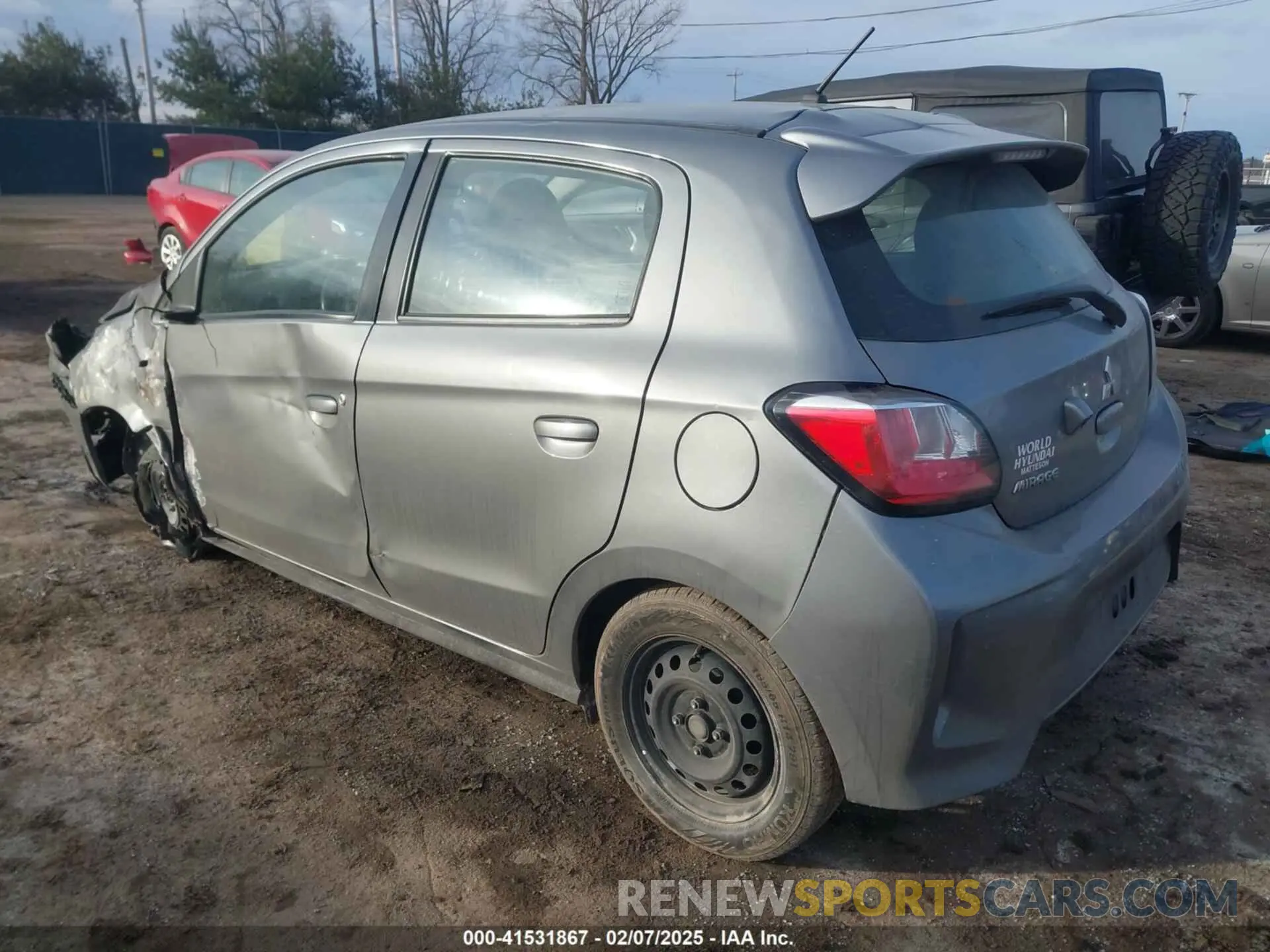 3 Фотография поврежденного автомобиля ML32AUHJ6MH004090 MITSUBISHI MIRAGE 2021