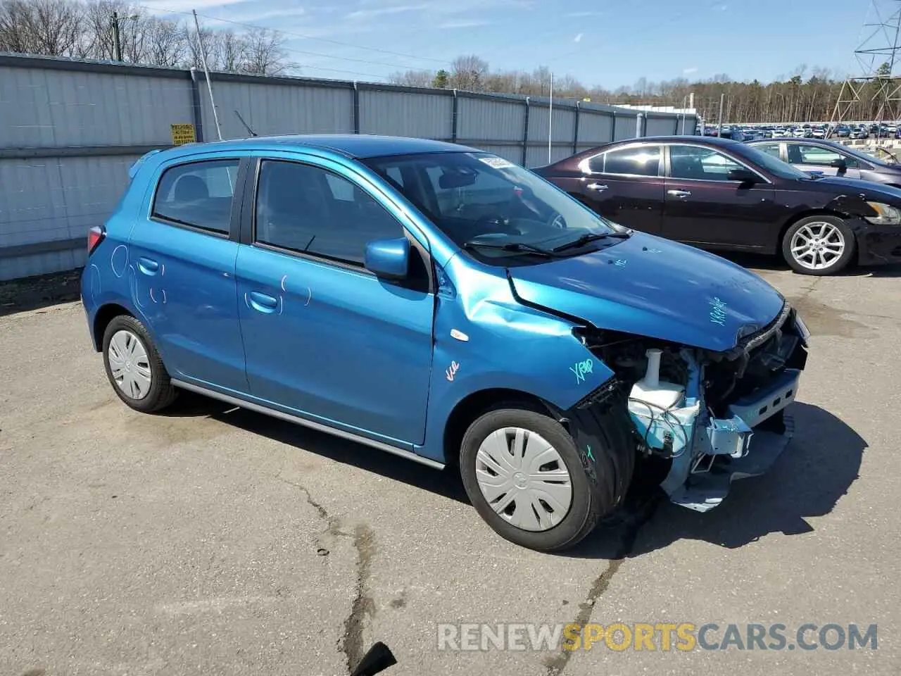 4 Фотография поврежденного автомобиля ML32AUHJ6MH009130 MITSUBISHI MIRAGE 2021