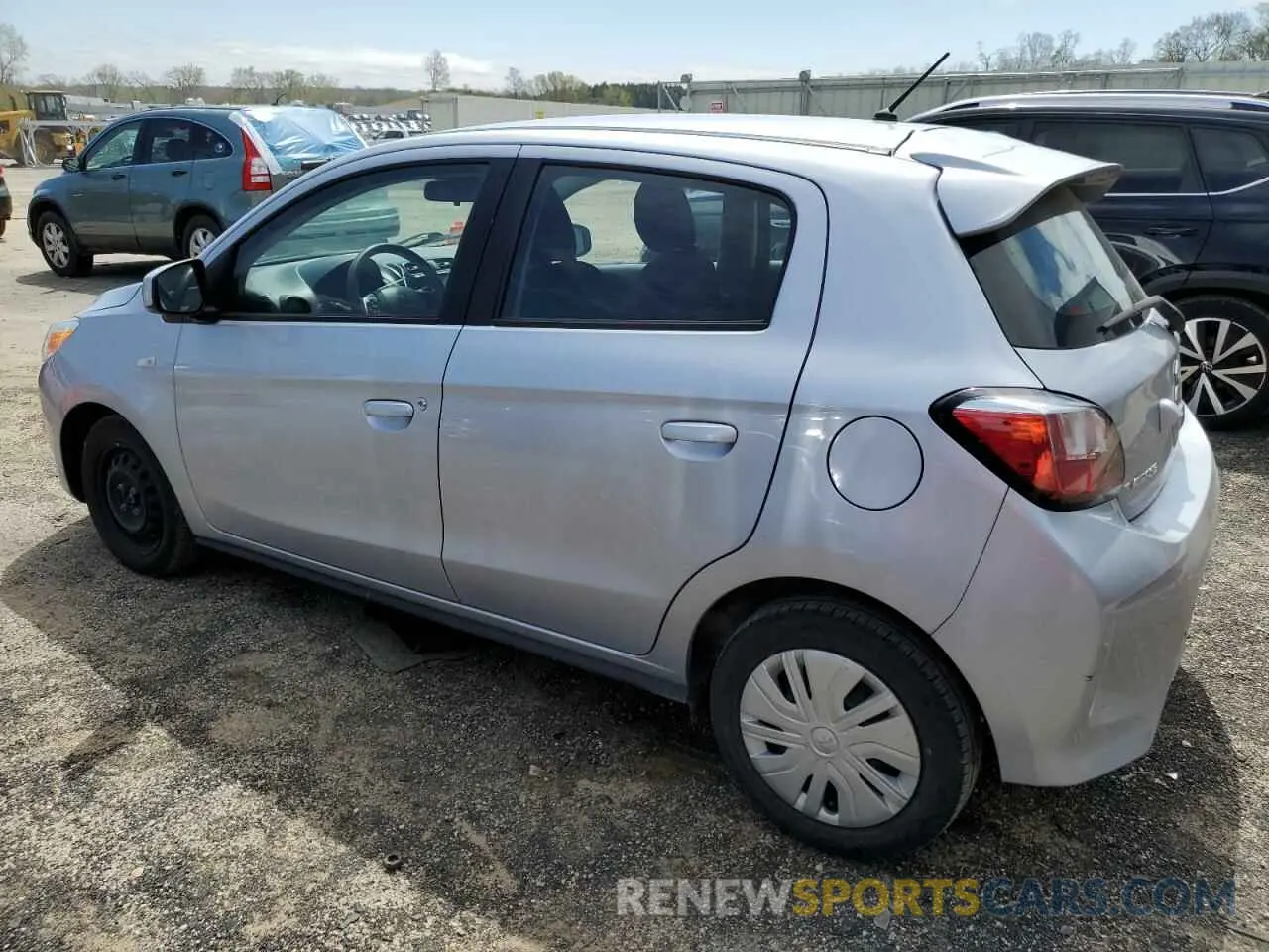 2 Photograph of a damaged car ML32AUHJ6MH013615 MITSUBISHI MIRAGE 2021
