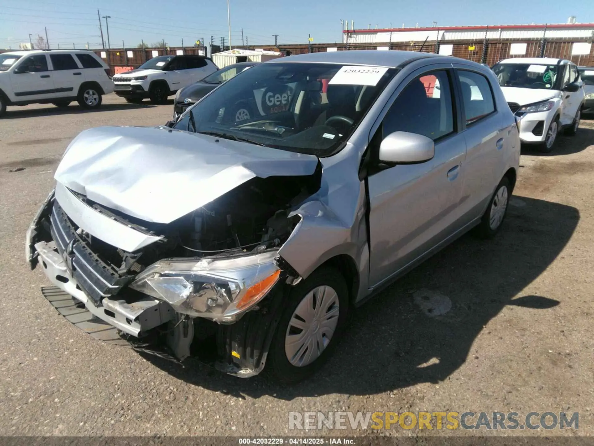2 Photograph of a damaged car ML32AUHJ6MH014330 MITSUBISHI MIRAGE 2021