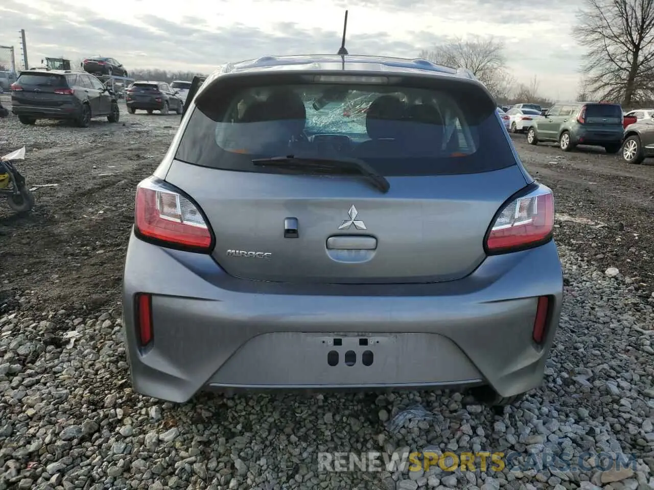 6 Photograph of a damaged car ML32AUHJ7MH001022 MITSUBISHI MIRAGE 2021