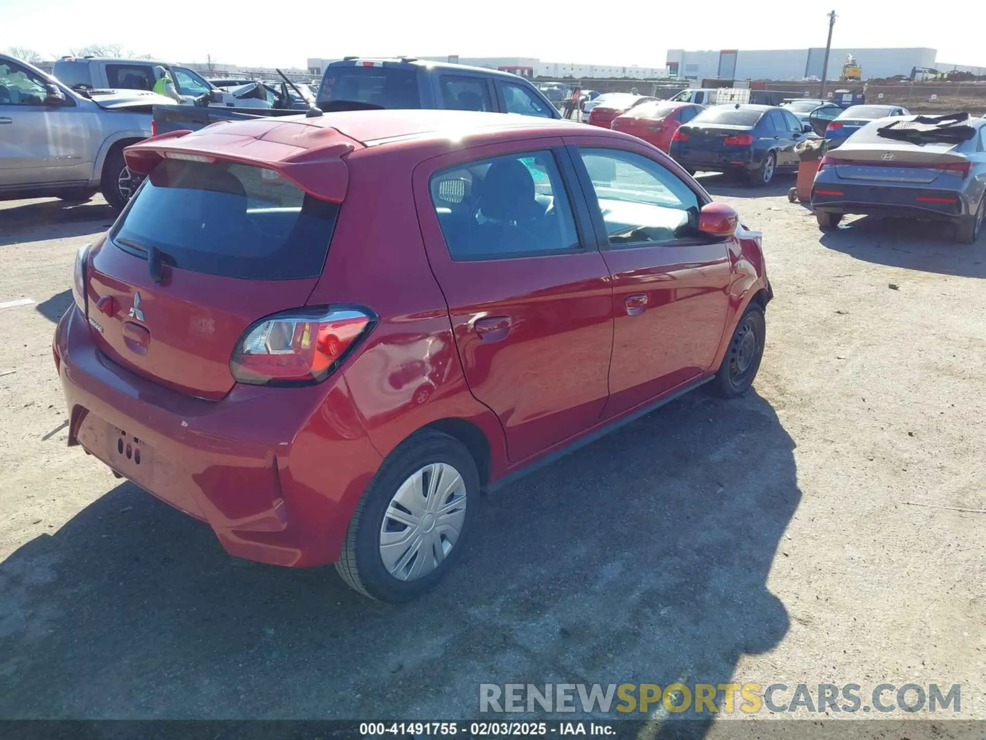 4 Фотография поврежденного автомобиля ML32AUHJ7MH012926 MITSUBISHI MIRAGE 2021