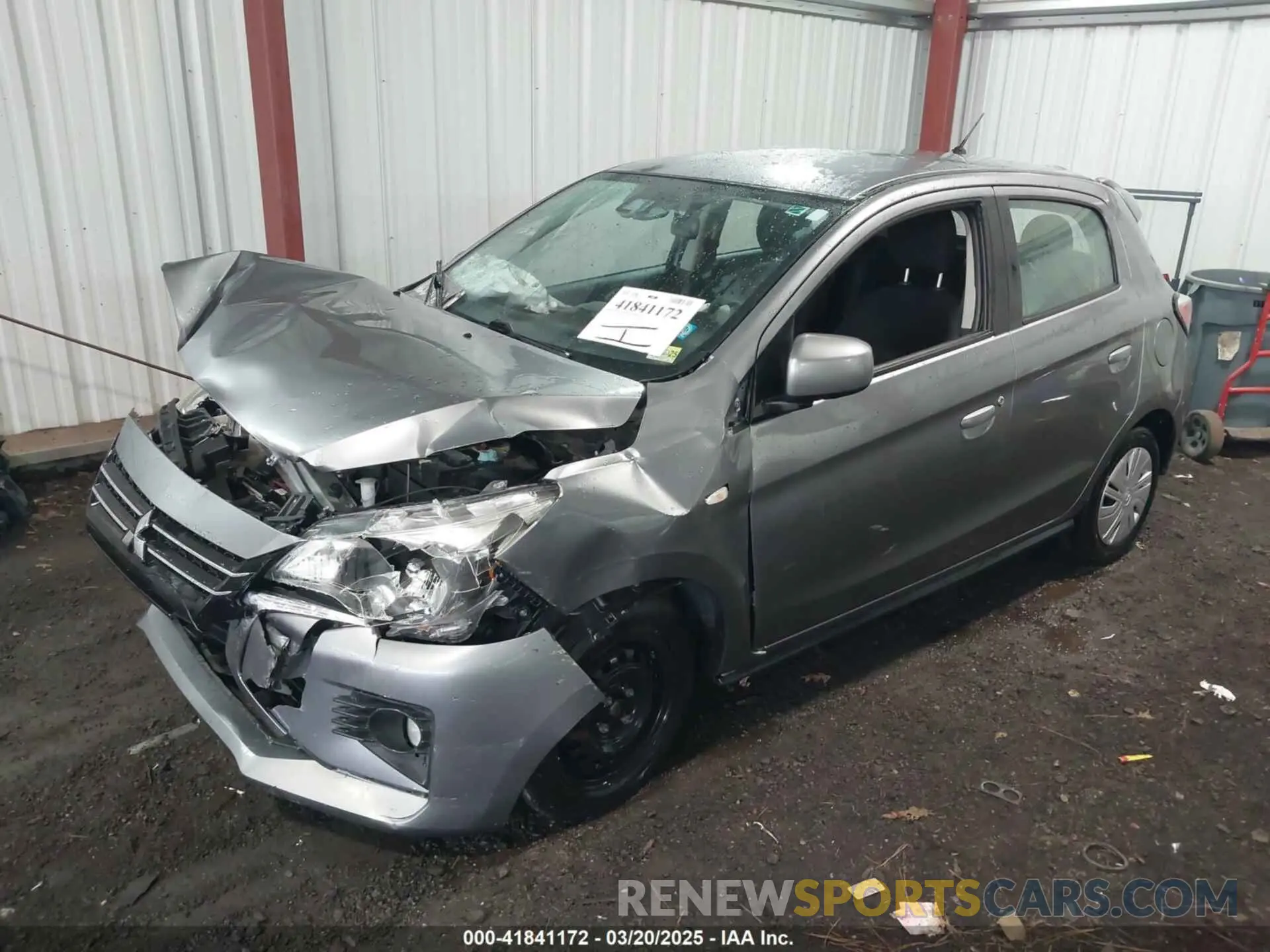 2 Фотография поврежденного автомобиля ML32AUHJ8MH005001 MITSUBISHI MIRAGE 2021