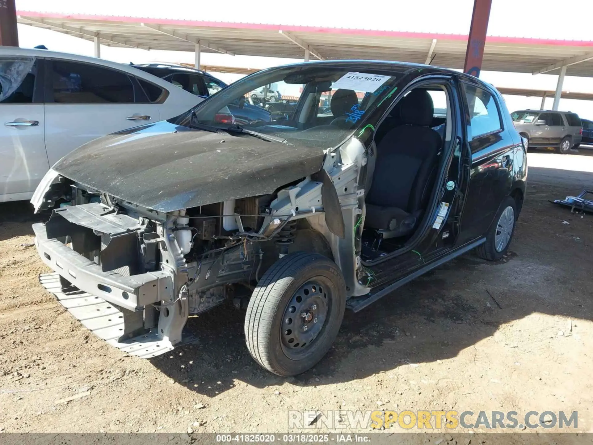 2 Photograph of a damaged car ML32AUHJ8MH012319 MITSUBISHI MIRAGE 2021