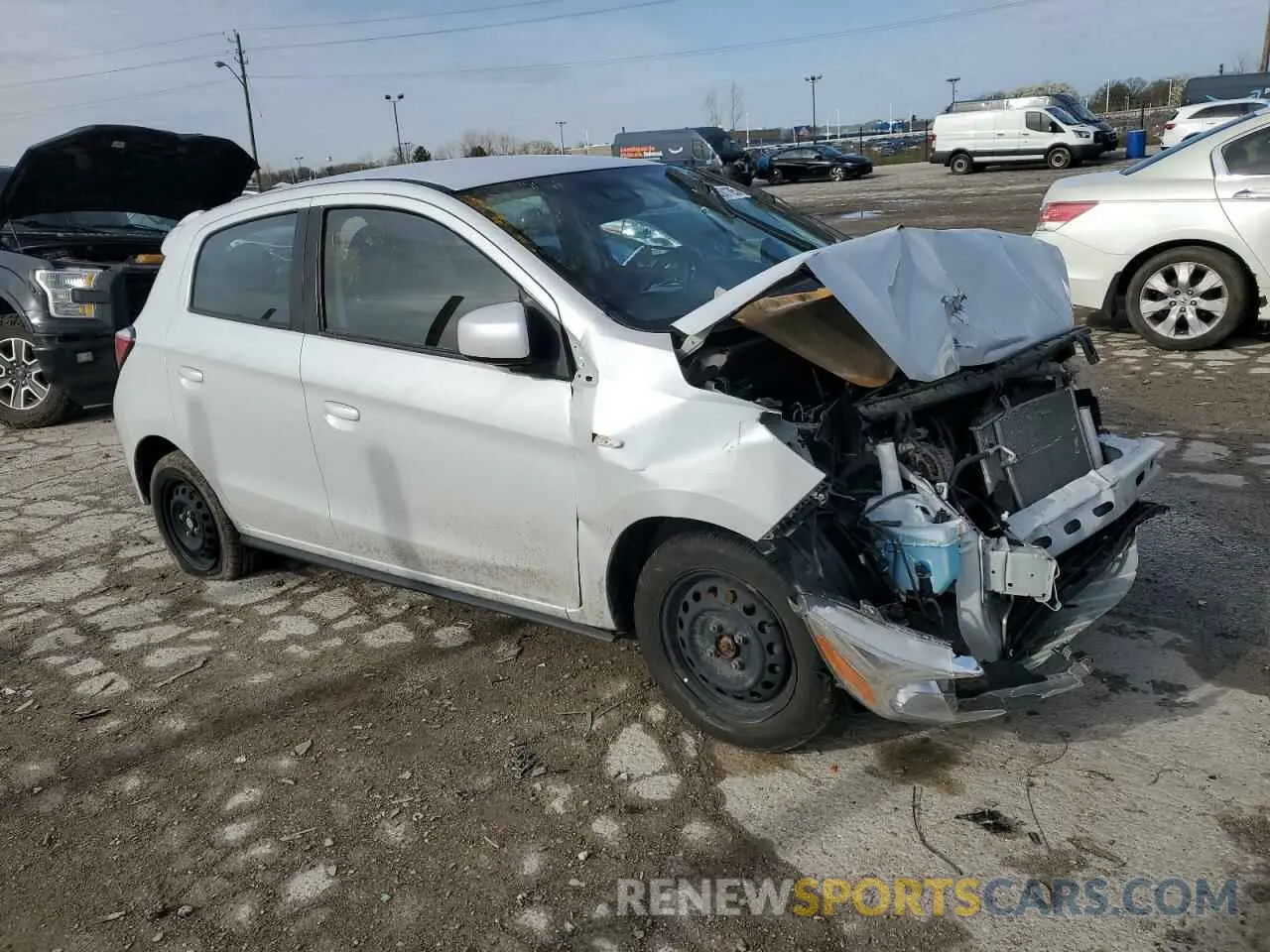 4 Фотография поврежденного автомобиля ML32AUHJ9MH008571 MITSUBISHI MIRAGE 2021