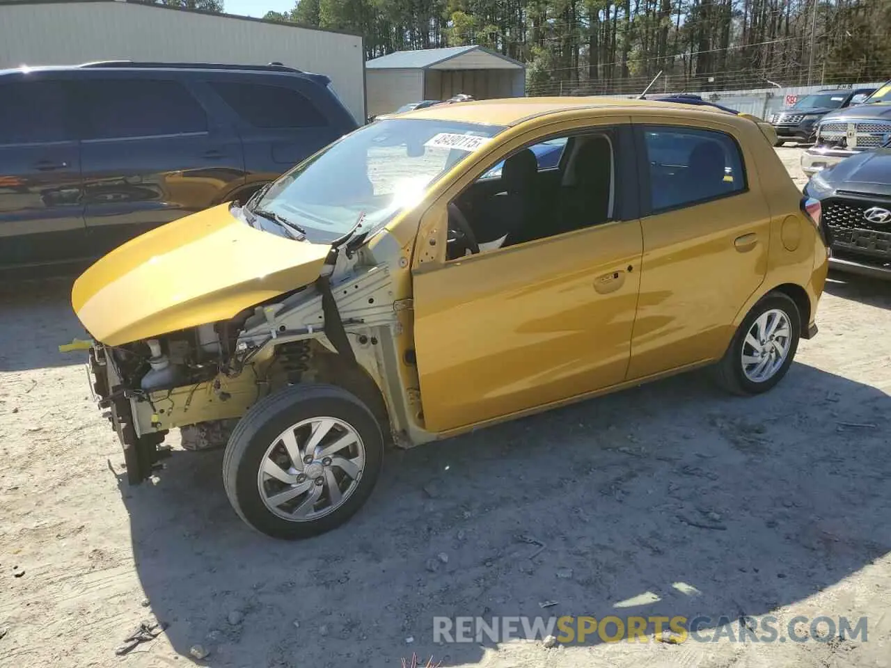 1 Photograph of a damaged car ML32AUHJXMH004707 MITSUBISHI MIRAGE 2021