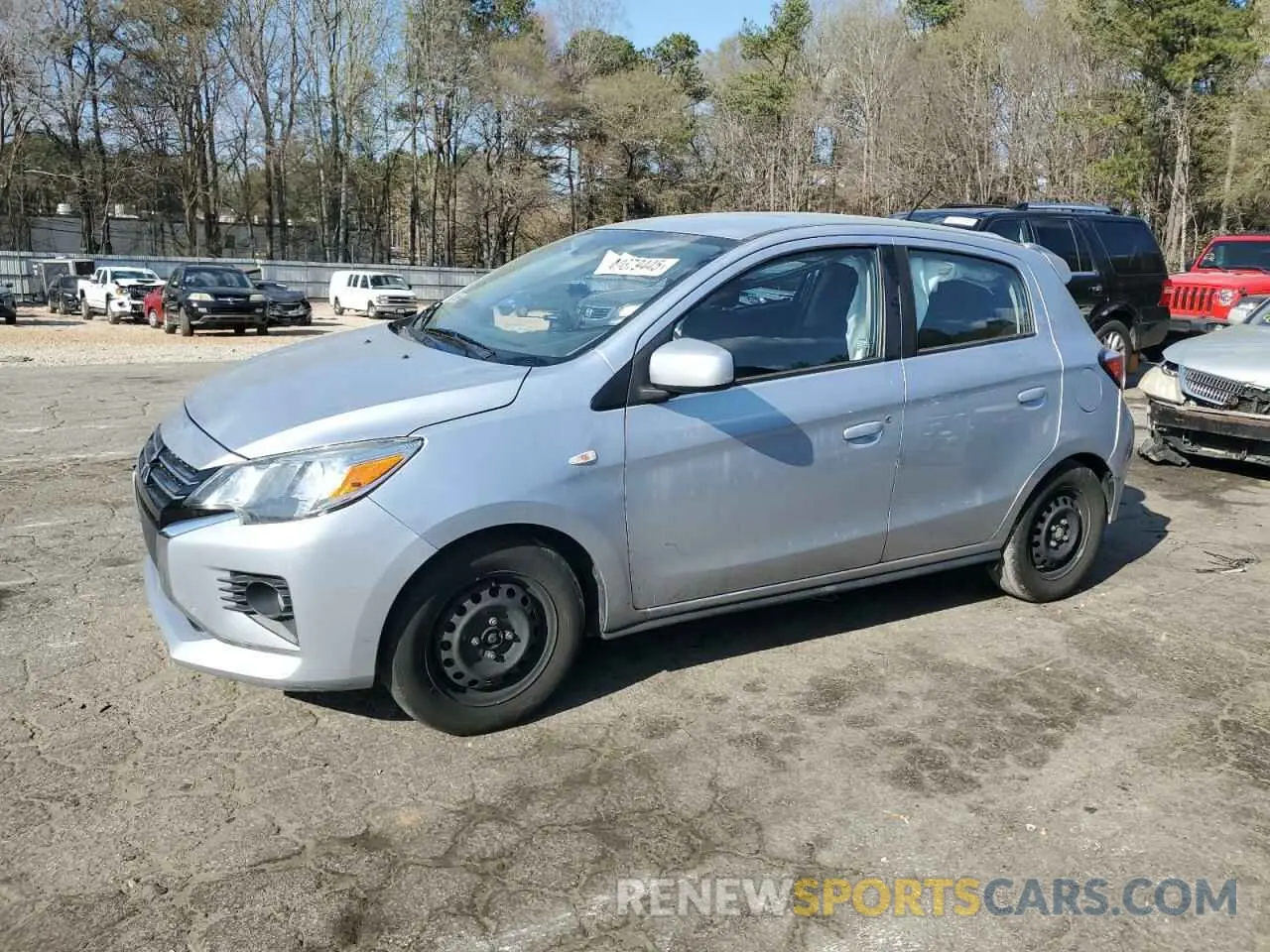 1 Photograph of a damaged car ML32AUHJXMH007140 MITSUBISHI MIRAGE 2021