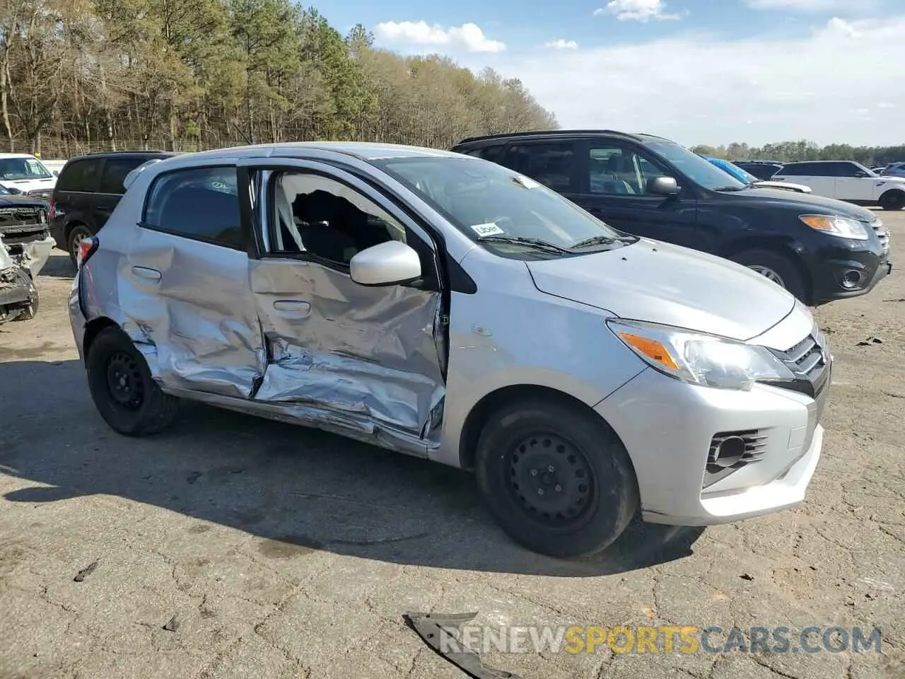 4 Photograph of a damaged car ML32AUHJXMH007140 MITSUBISHI MIRAGE 2021