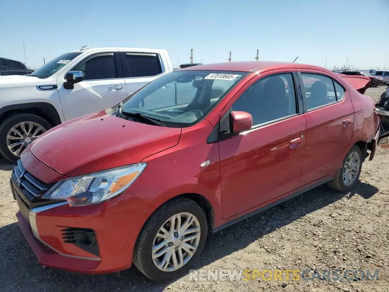 1 Photograph of a damaged car ML32FUFJ2MHF07347 MITSUBISHI MIRAGE 2021
