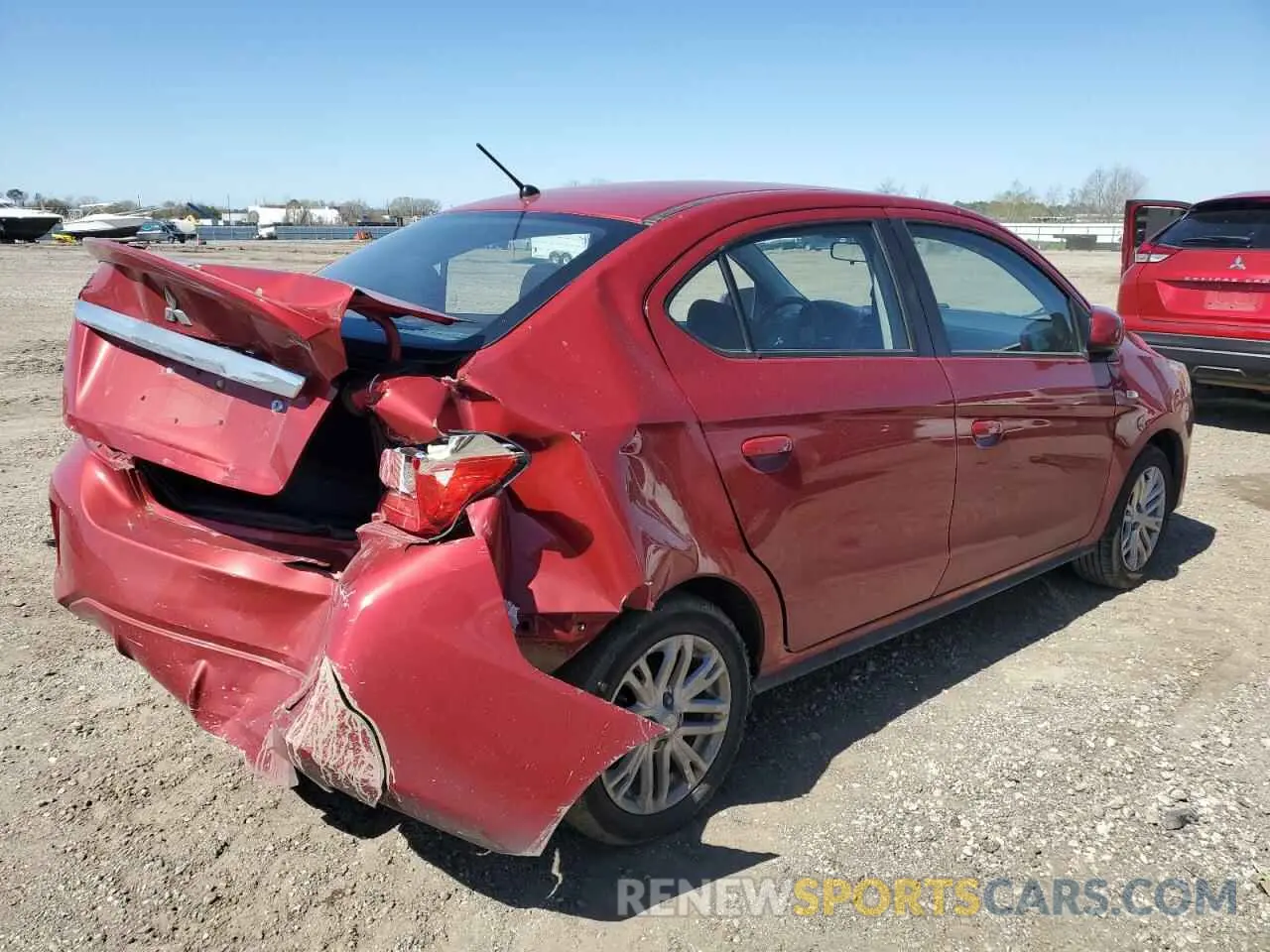 3 Photograph of a damaged car ML32FUFJ2MHF07347 MITSUBISHI MIRAGE 2021