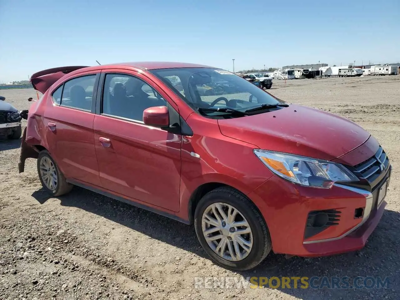 4 Photograph of a damaged car ML32FUFJ2MHF07347 MITSUBISHI MIRAGE 2021
