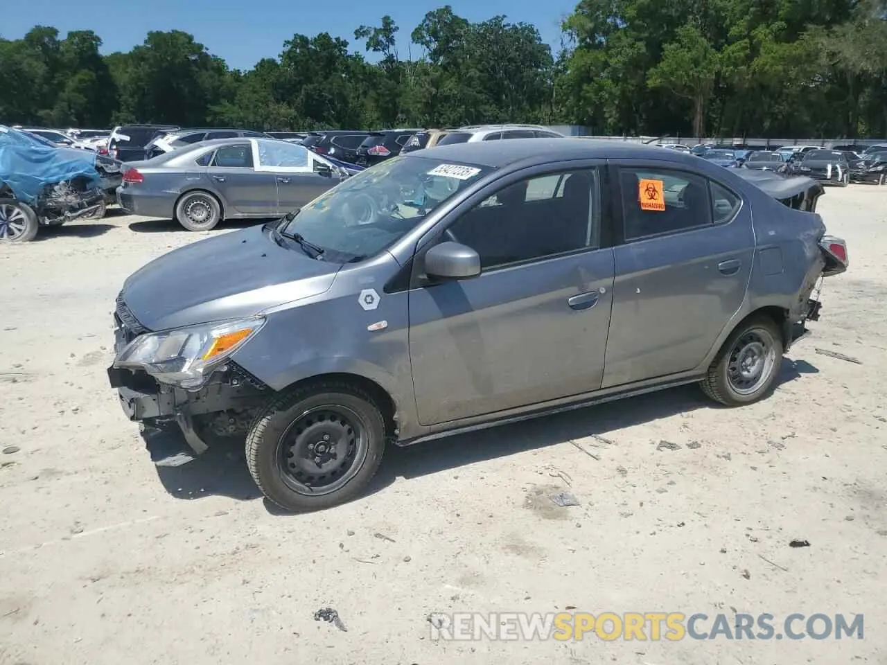 1 Фотография поврежденного автомобиля ML32FUFJ3MHF01525 MITSUBISHI MIRAGE 2021