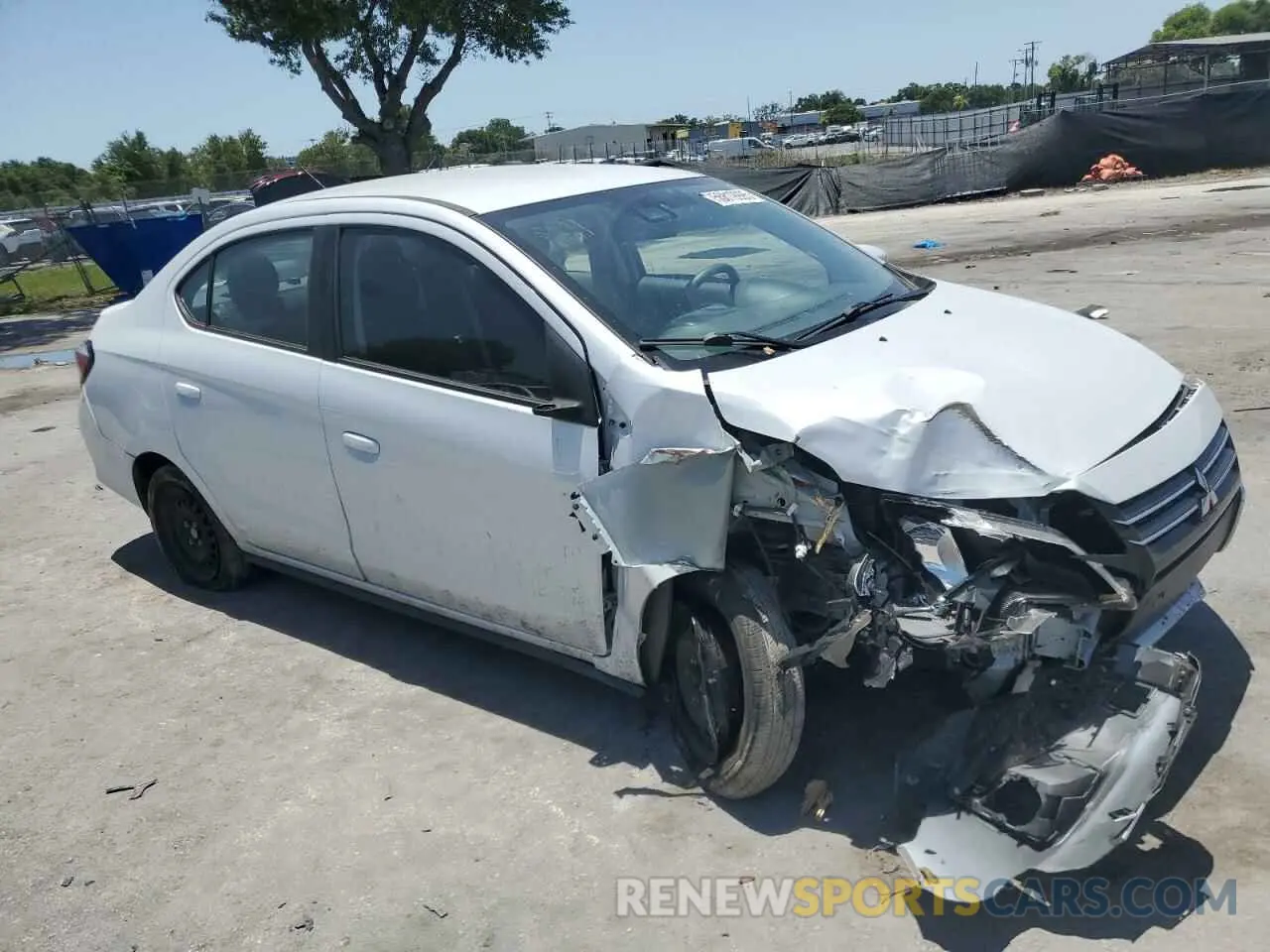 4 Photograph of a damaged car ML32FUFJ4MHF00836 MITSUBISHI MIRAGE 2021