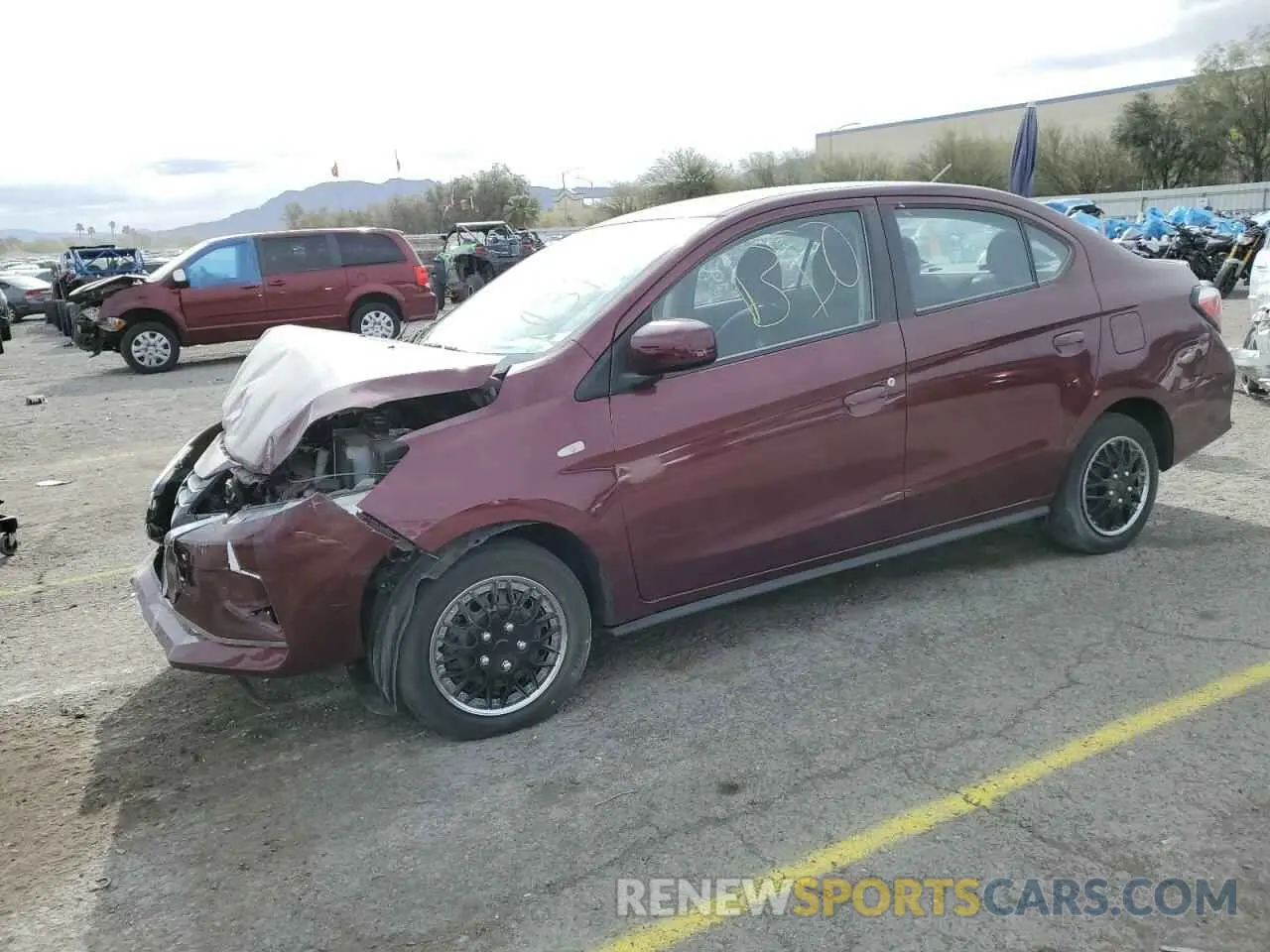 1 Photograph of a damaged car ML32FUFJ4MHF02893 MITSUBISHI MIRAGE 2021