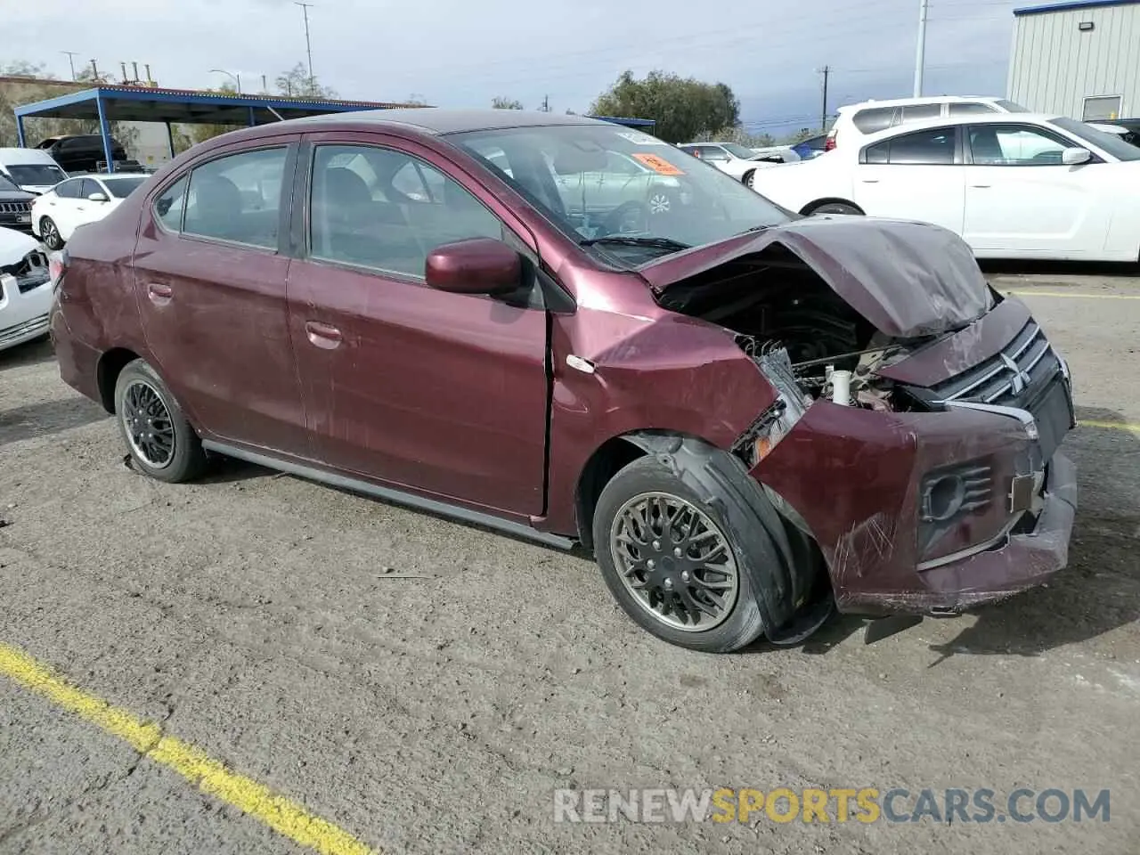 4 Photograph of a damaged car ML32FUFJ4MHF02893 MITSUBISHI MIRAGE 2021