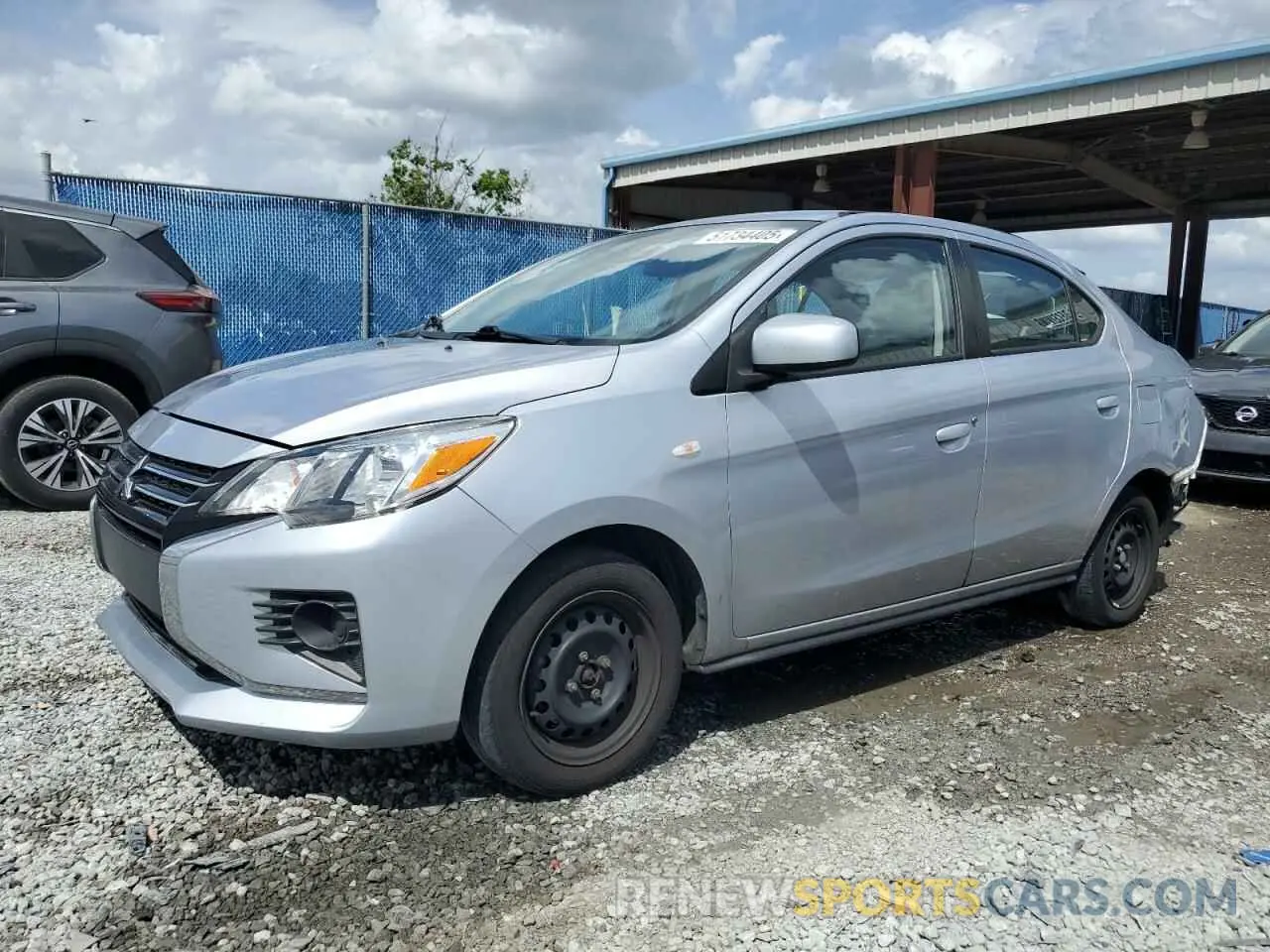 1 Photograph of a damaged car ML32FUFJXMHF01442 MITSUBISHI MIRAGE 2021
