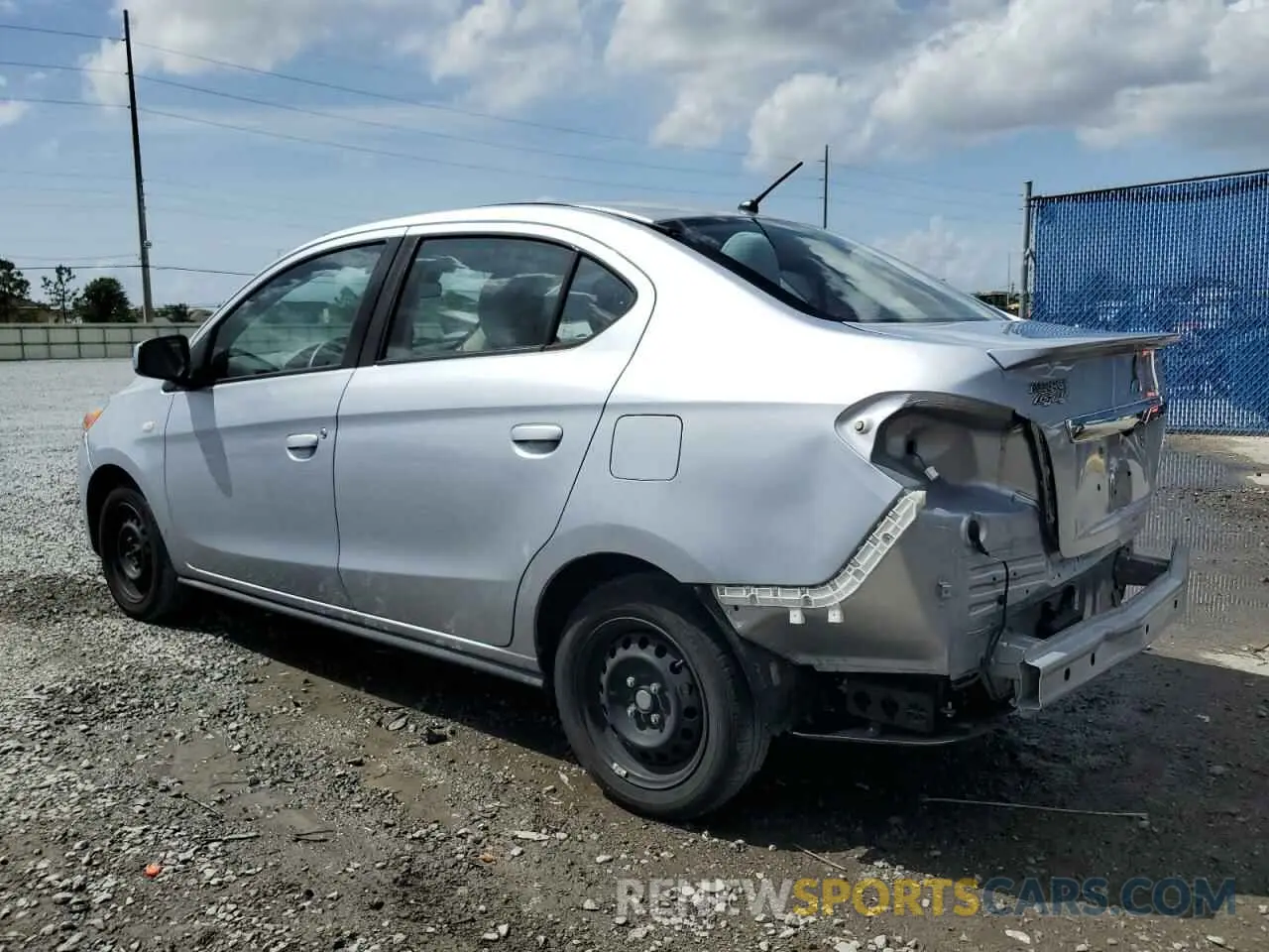 2 Photograph of a damaged car ML32FUFJXMHF01442 MITSUBISHI MIRAGE 2021