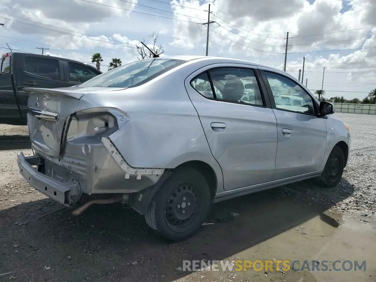 3 Photograph of a damaged car ML32FUFJXMHF01442 MITSUBISHI MIRAGE 2021