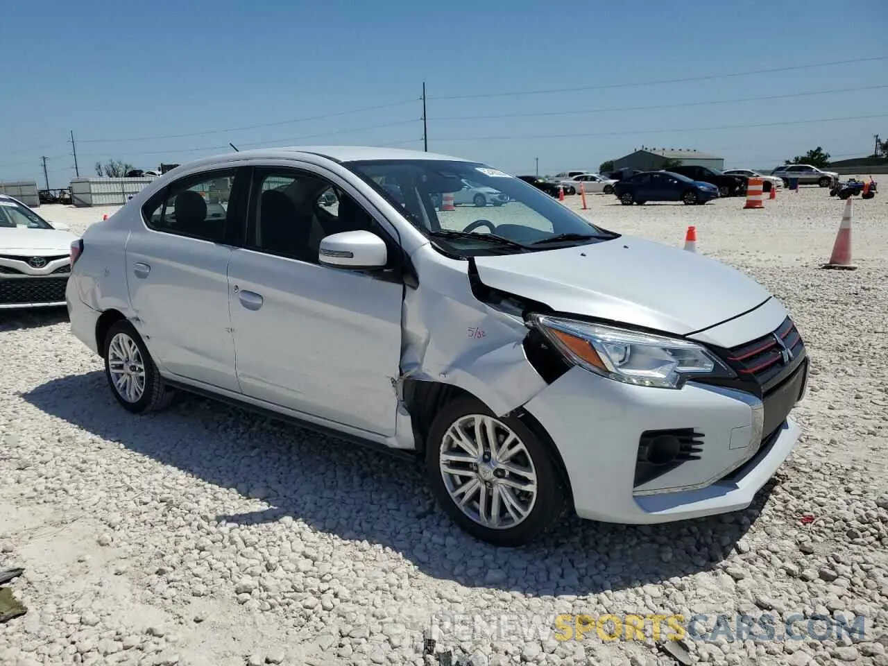 4 Photograph of a damaged car ML32FVFJ8MHF05477 MITSUBISHI MIRAGE 2021
