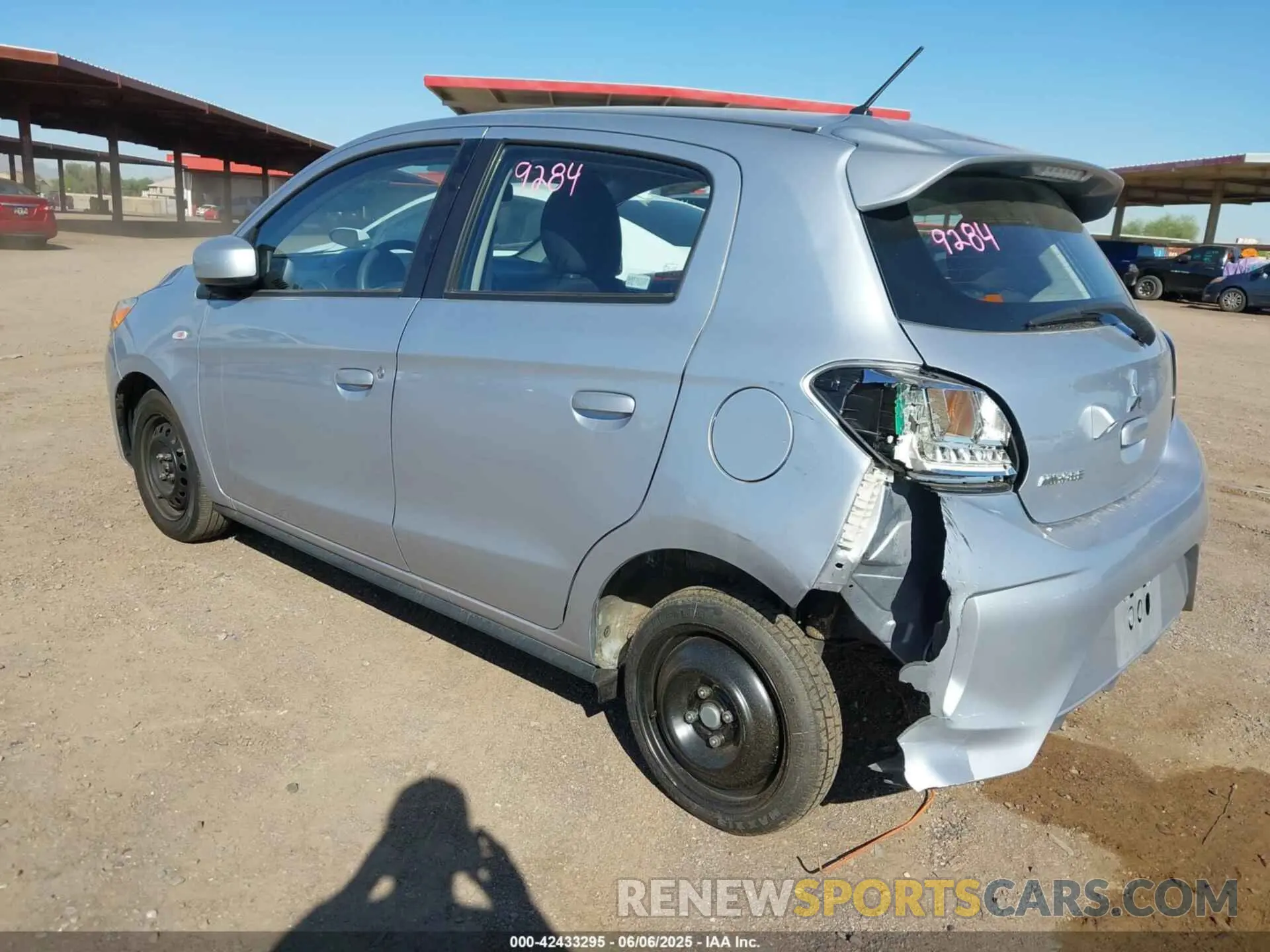 3 Фотография поврежденного автомобиля ML32AUHJ0NH006628 MITSUBISHI MIRAGE 2022