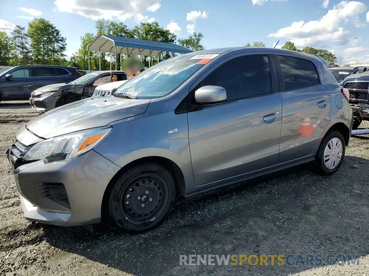 1 Photograph of a damaged car ML32AUHJ1NH002054 MITSUBISHI MIRAGE 2022