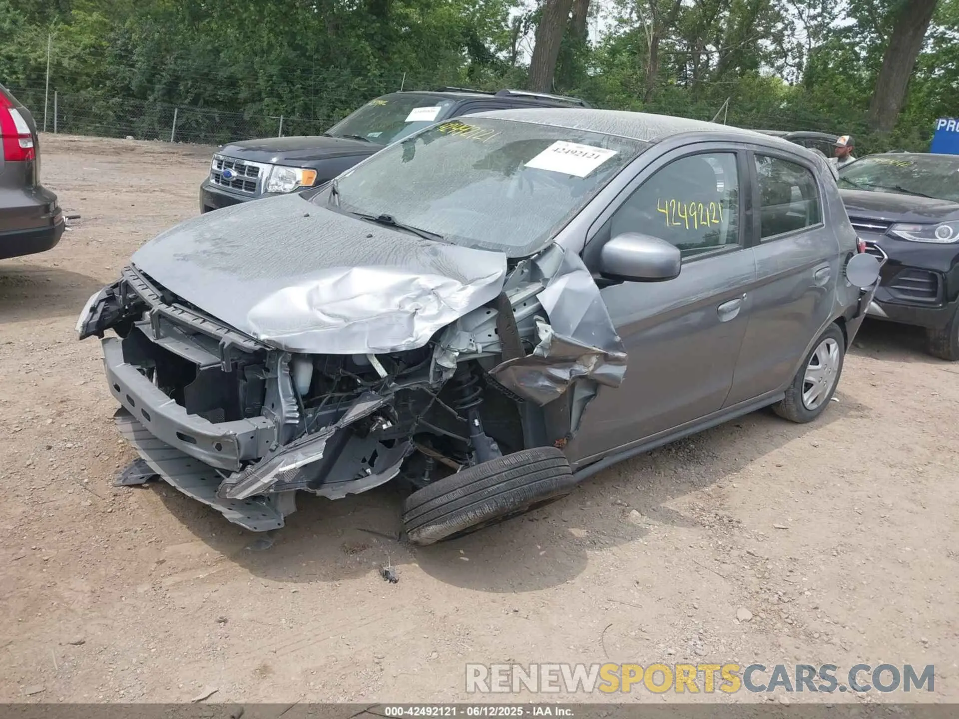 2 Фотография поврежденного автомобиля ML32AUHJ1NH005276 MITSUBISHI MIRAGE 2022