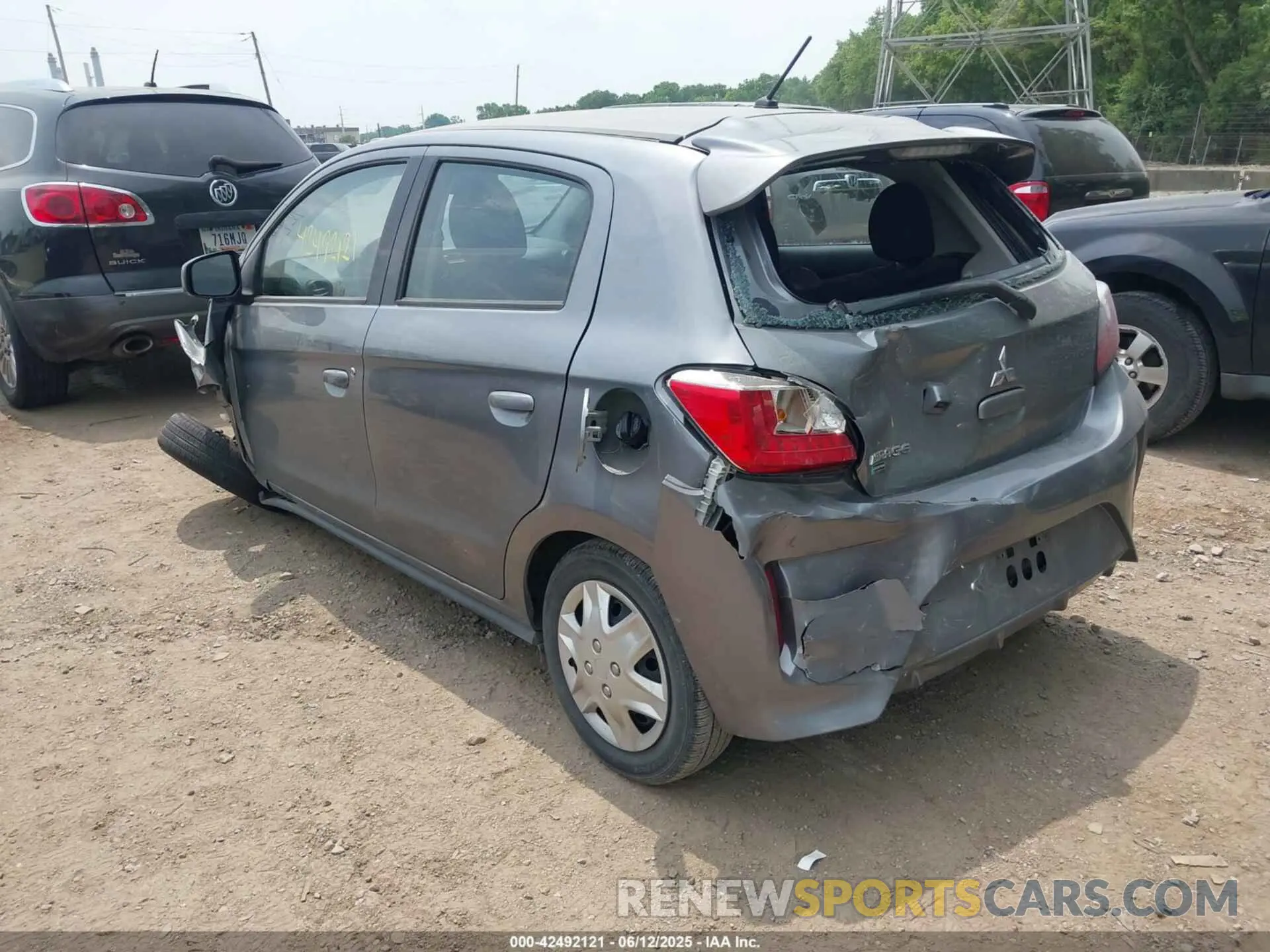3 Фотография поврежденного автомобиля ML32AUHJ1NH005276 MITSUBISHI MIRAGE 2022