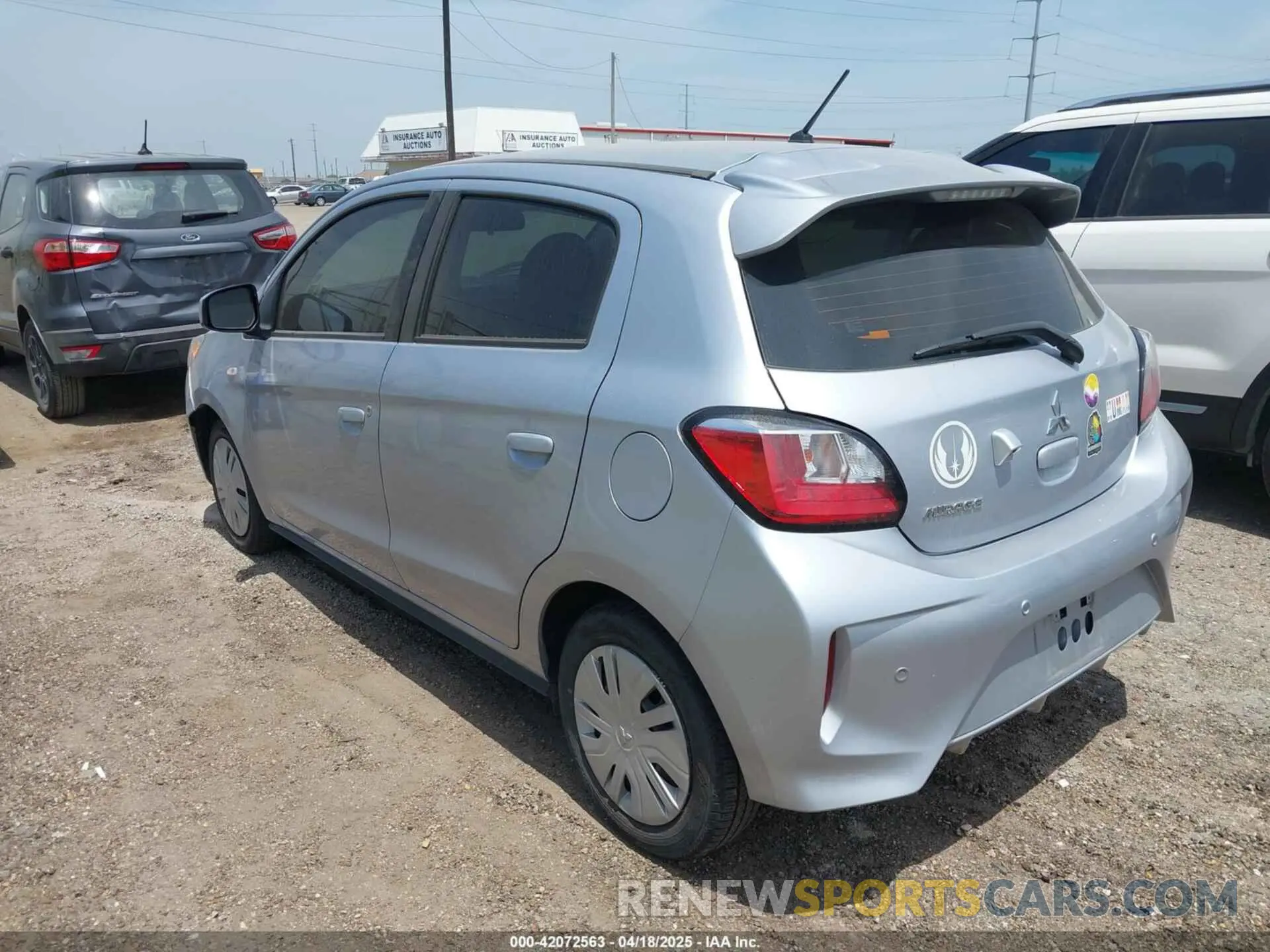 3 Фотография поврежденного автомобиля ML32AUHJ1NH007979 MITSUBISHI MIRAGE 2022