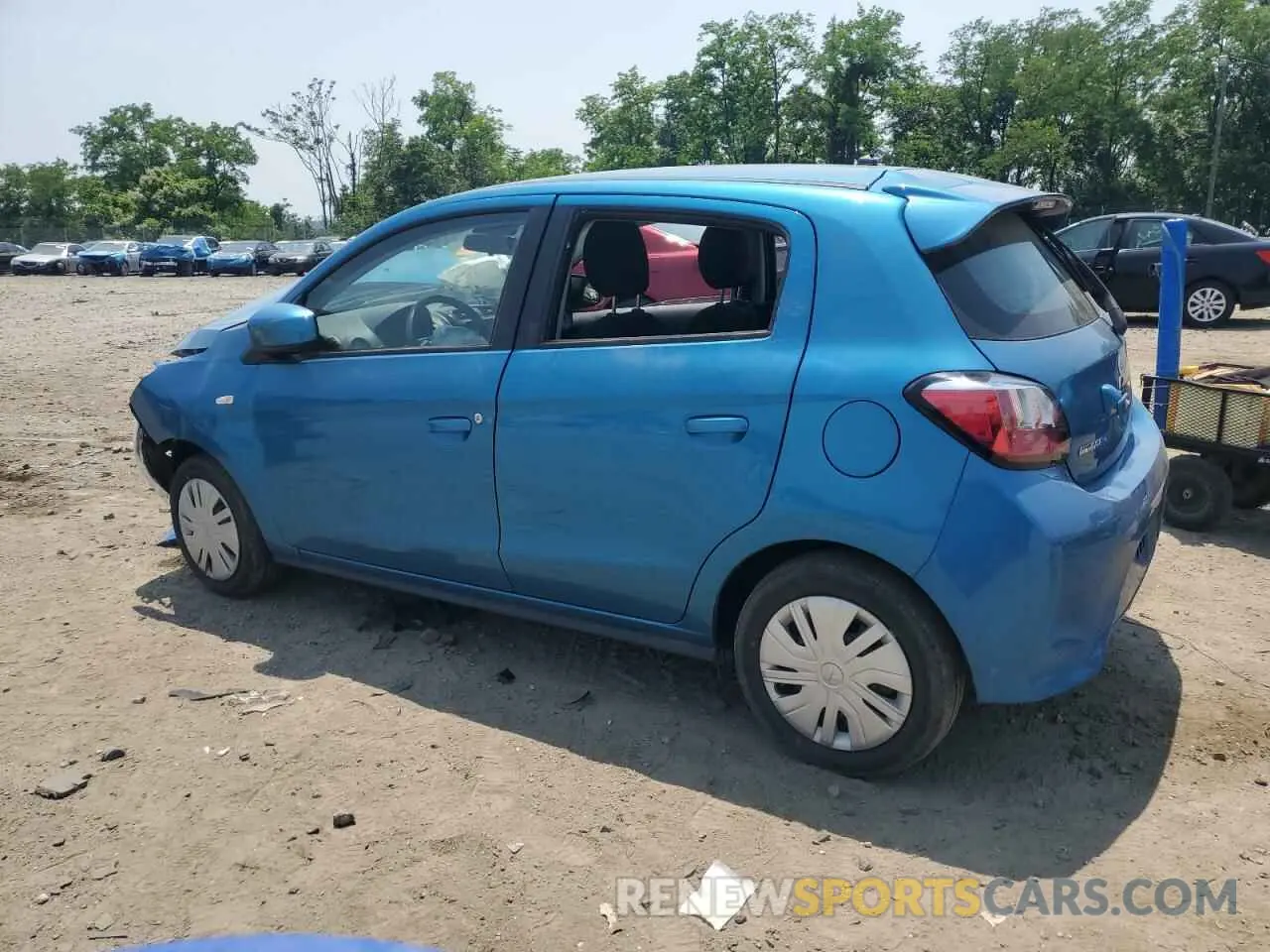 2 Фотография поврежденного автомобиля ML32AUHJ2NH008574 MITSUBISHI MIRAGE 2022