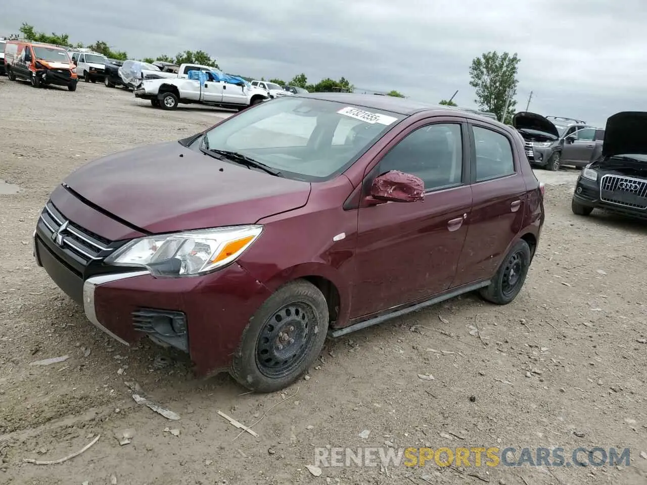 1 Photograph of a damaged car ML32AUHJ4NH009497 MITSUBISHI MIRAGE 2022