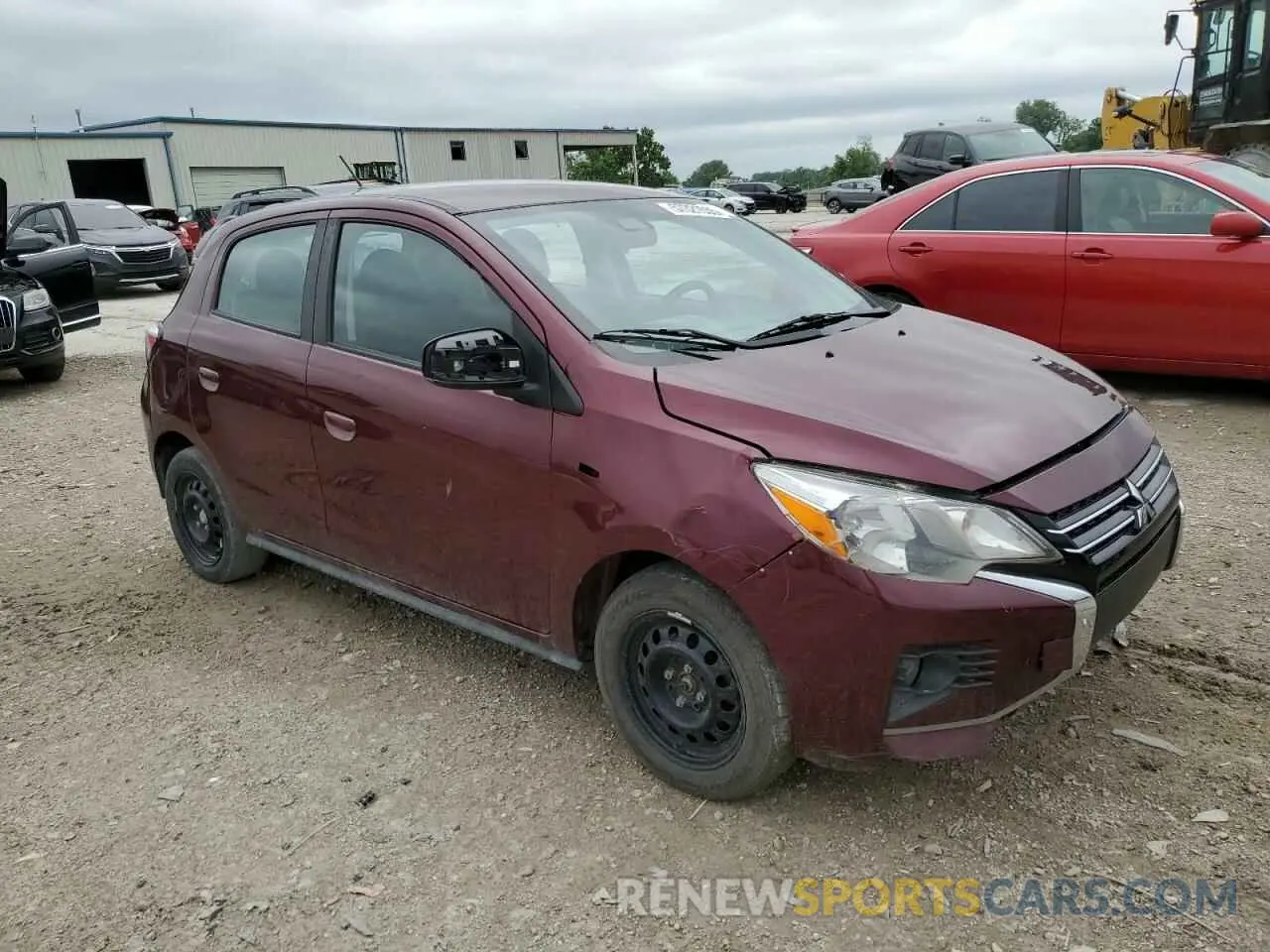 4 Photograph of a damaged car ML32AUHJ4NH009497 MITSUBISHI MIRAGE 2022